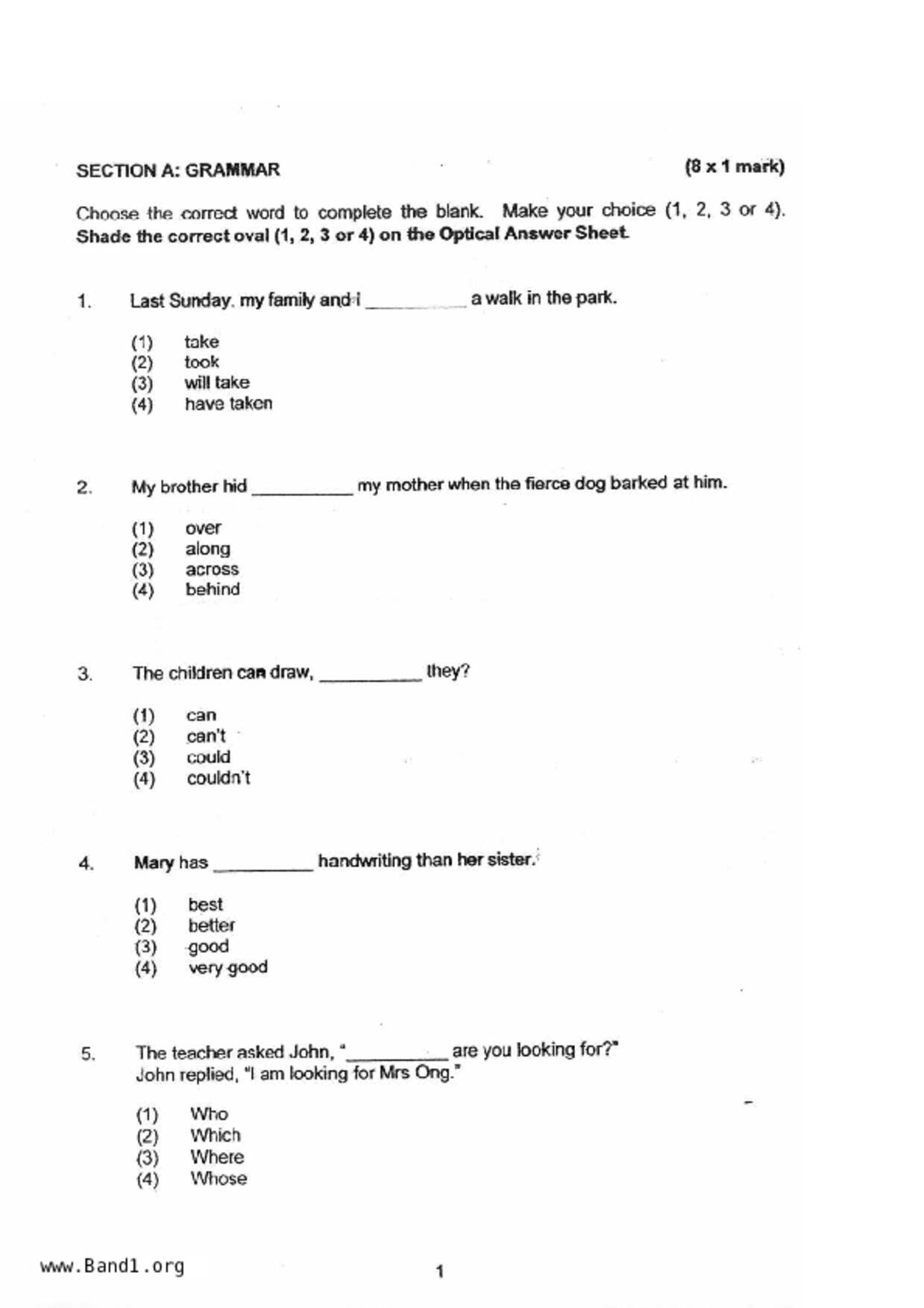 P3English試卷