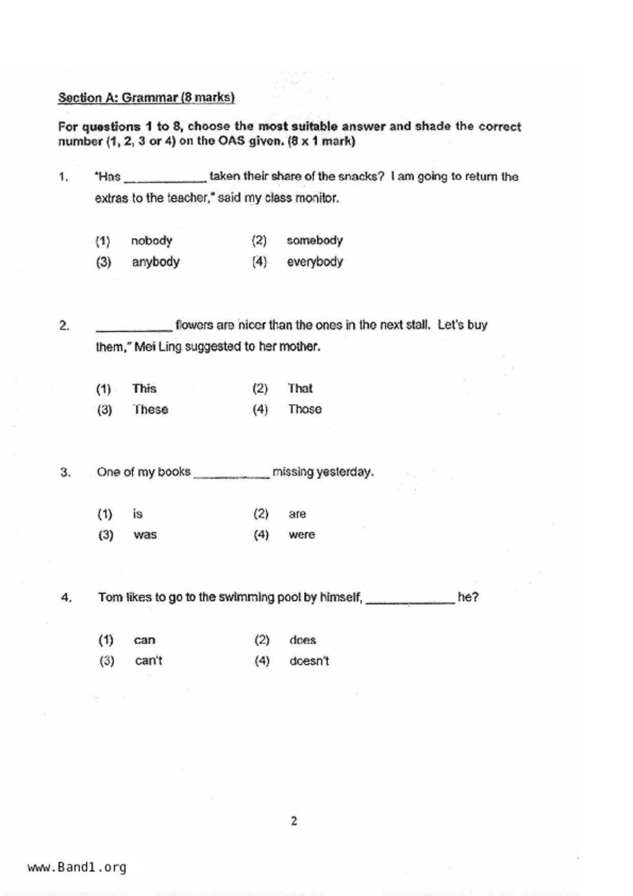 P3English試卷