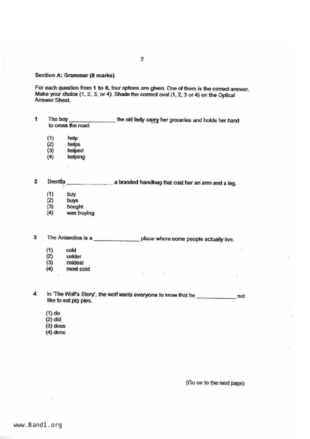 P3English試卷