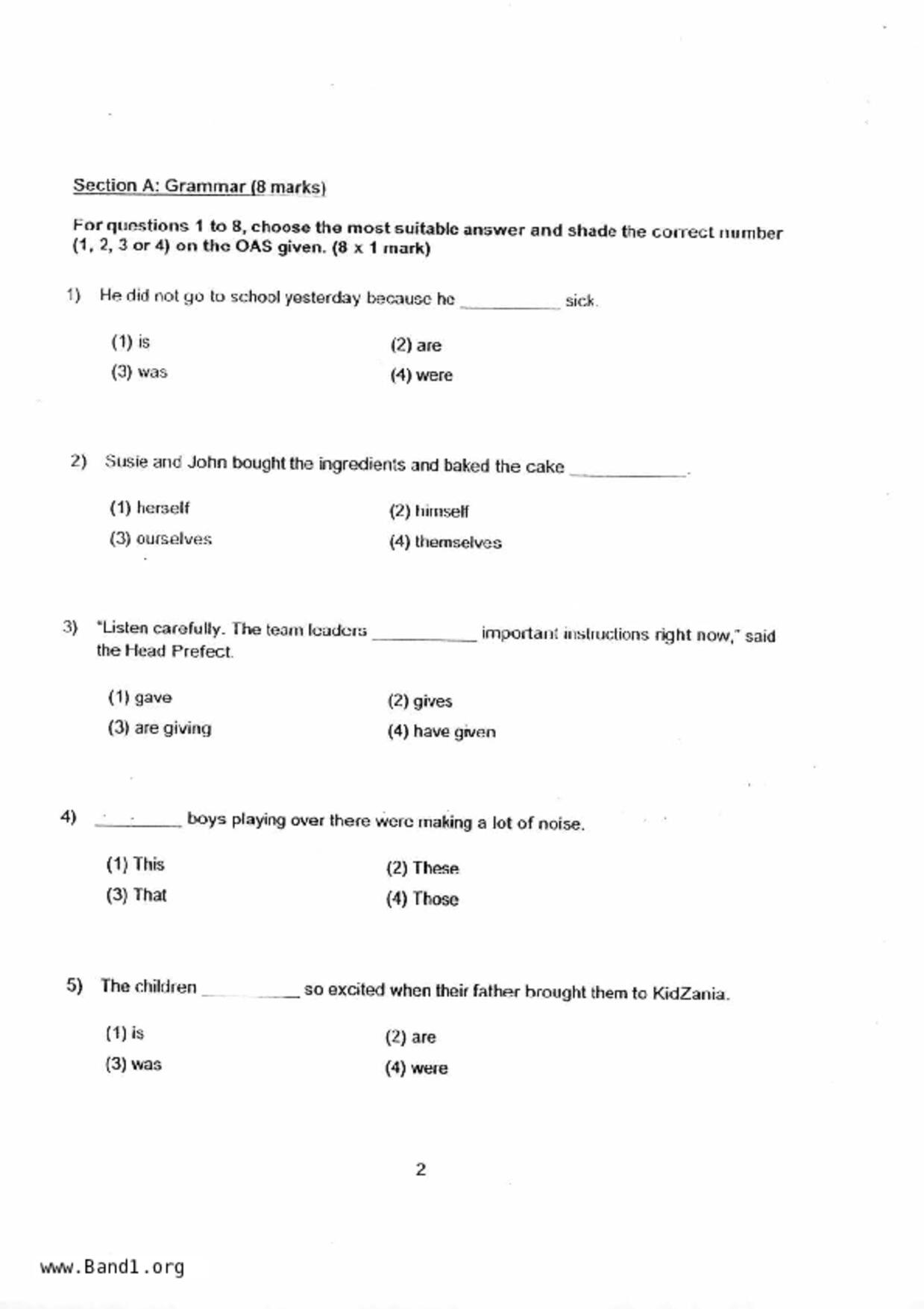 P4English試卷