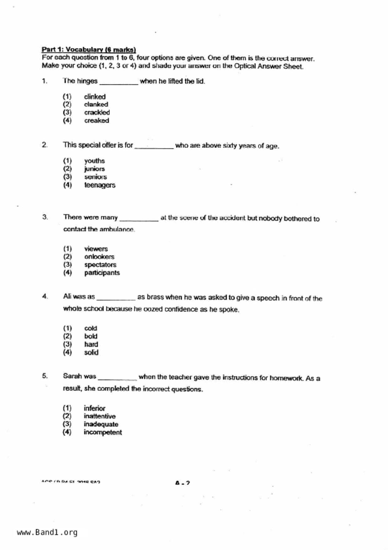P4English試卷