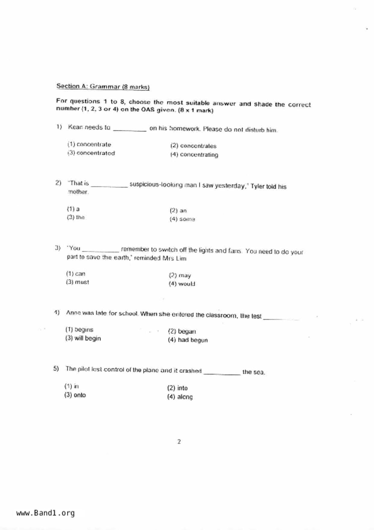 P4English試卷