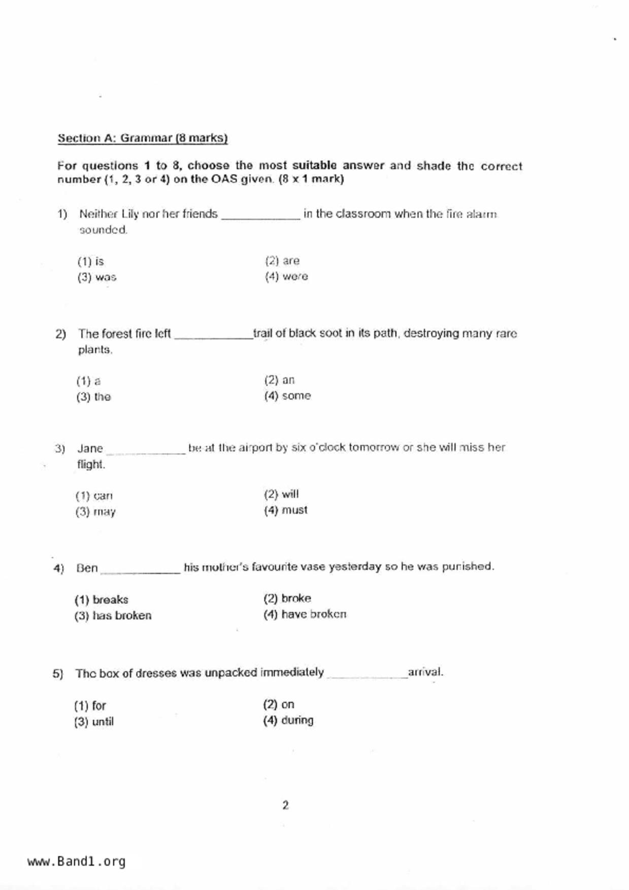 P4English試卷