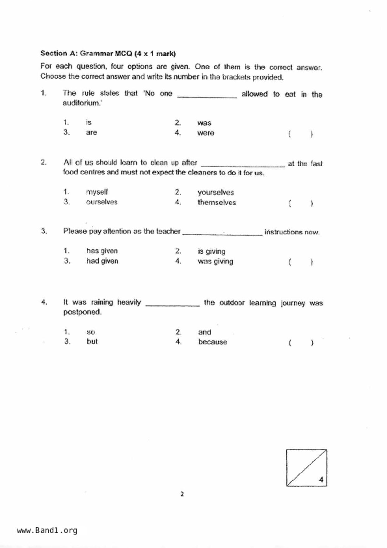 P4English試卷