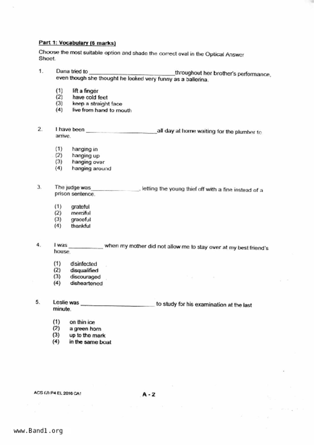 P4English試卷