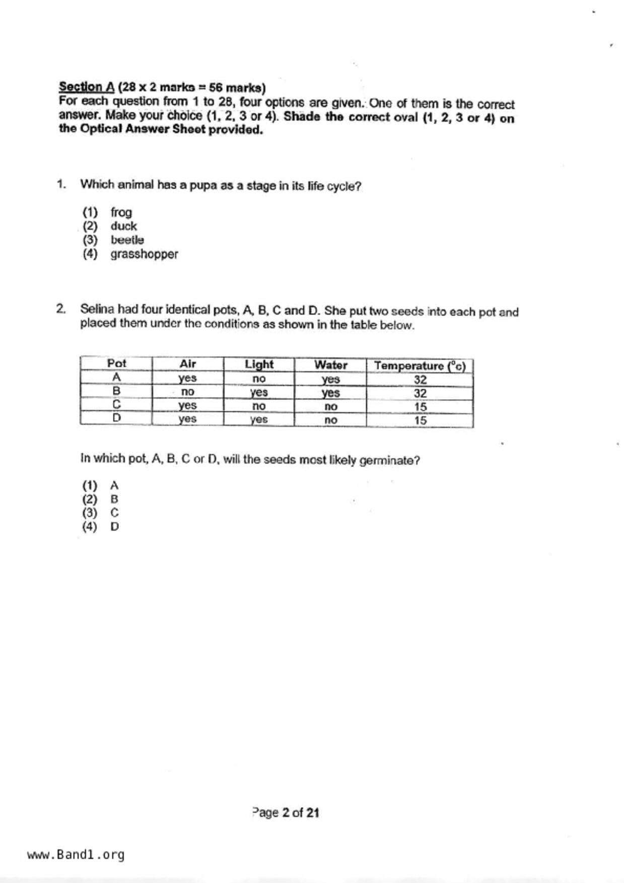 P4Science試卷