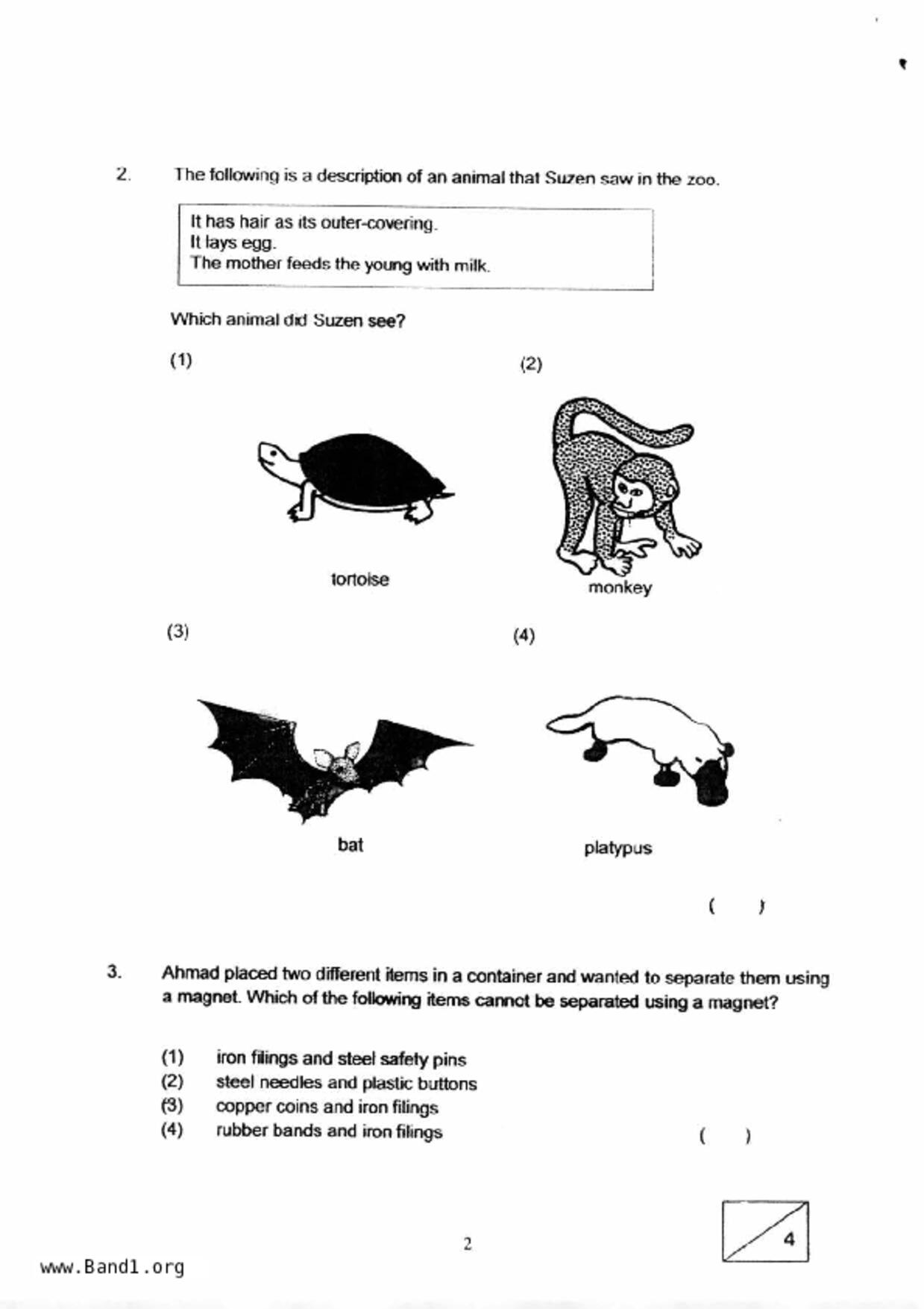 P4Science試卷
