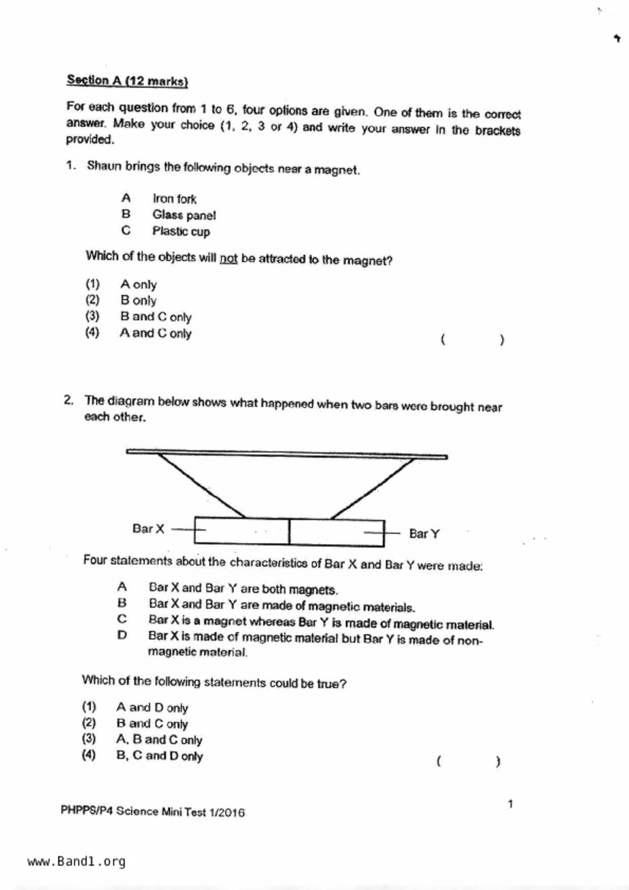 P4Science試卷