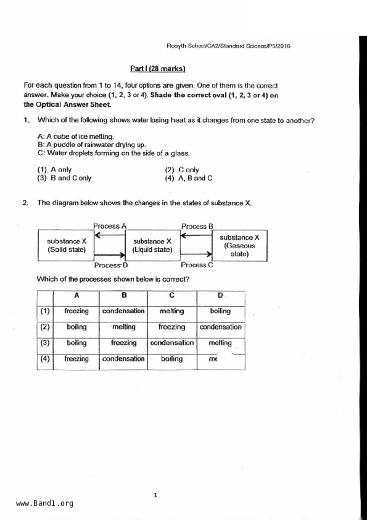 P5Science試卷