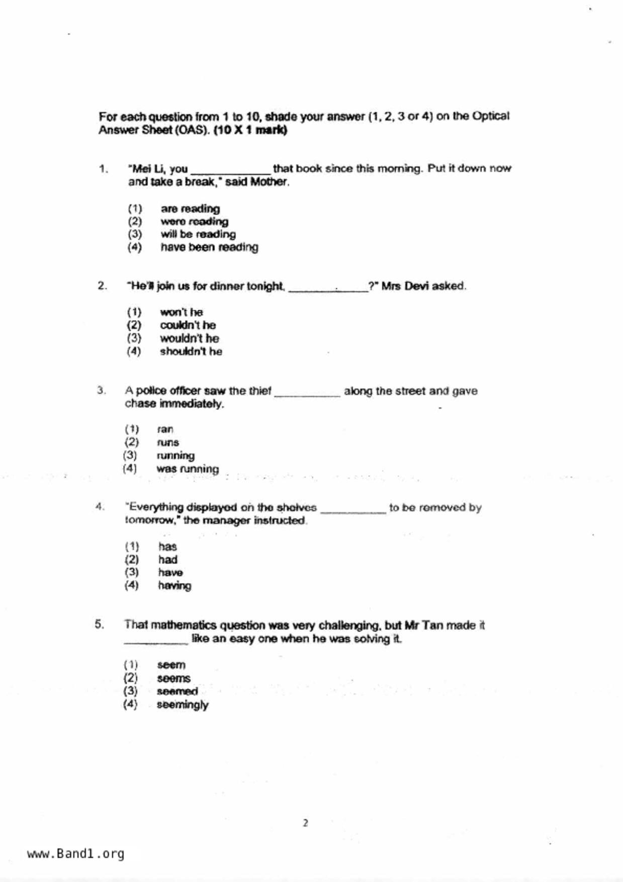 P6English試卷