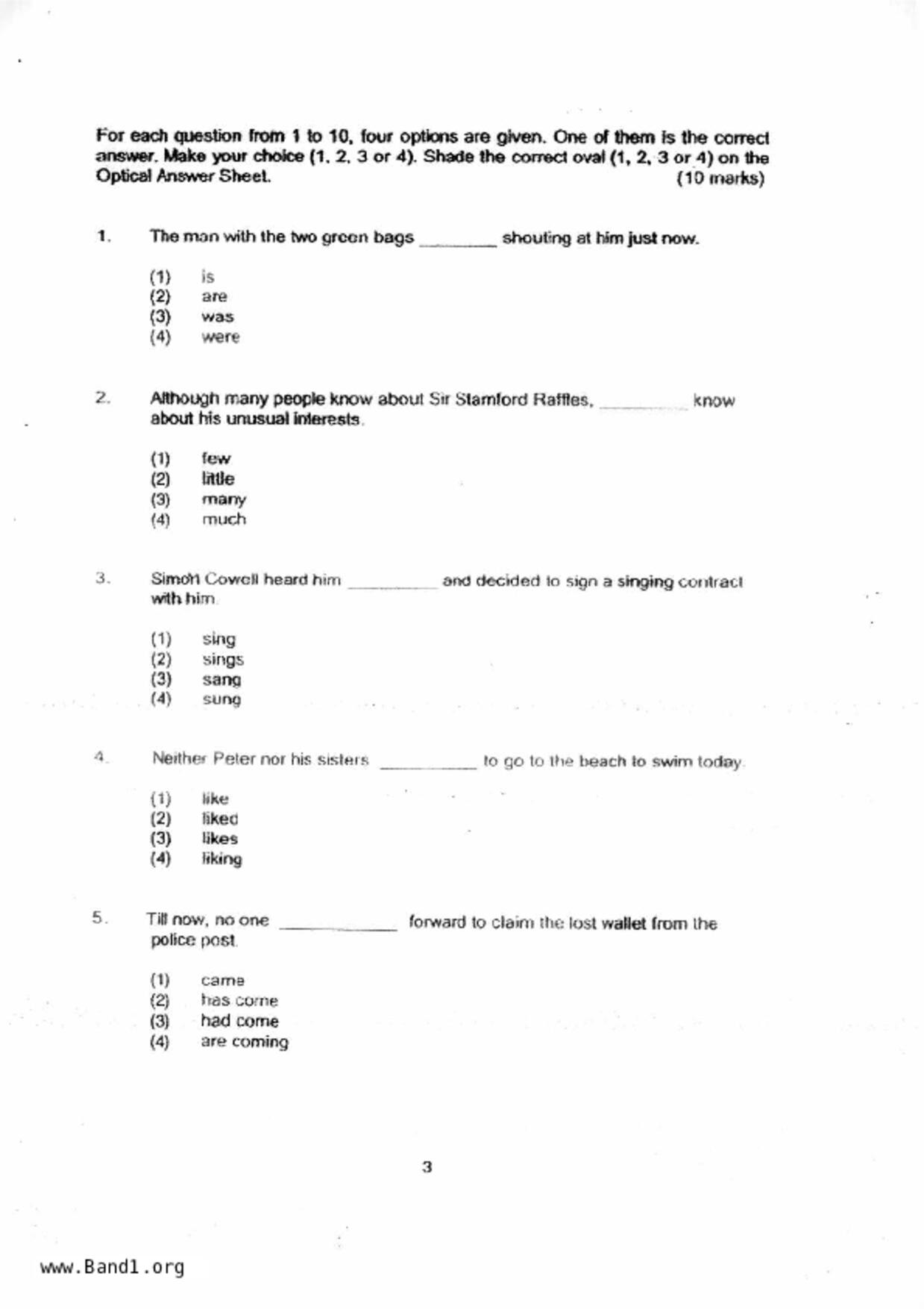 P6English試卷