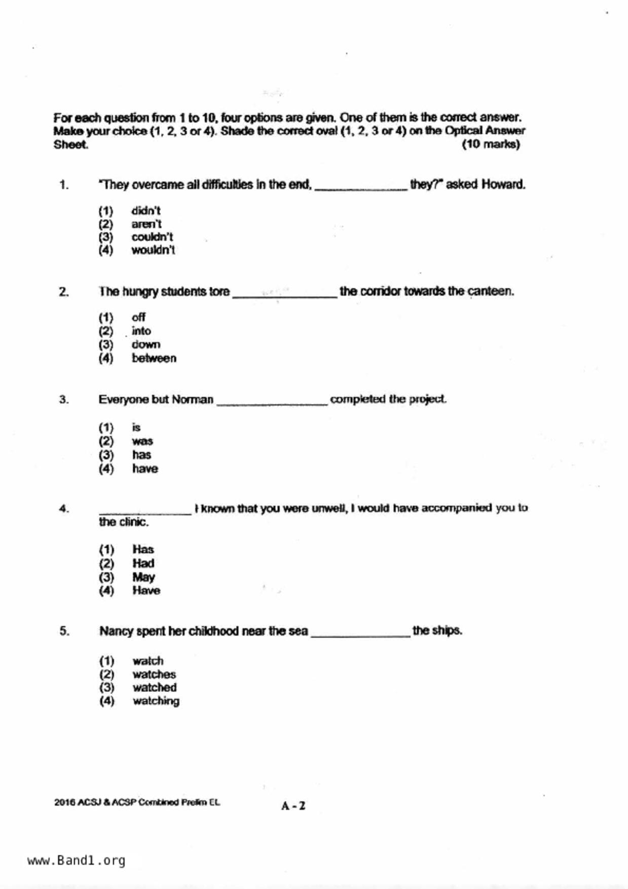 P6English試卷