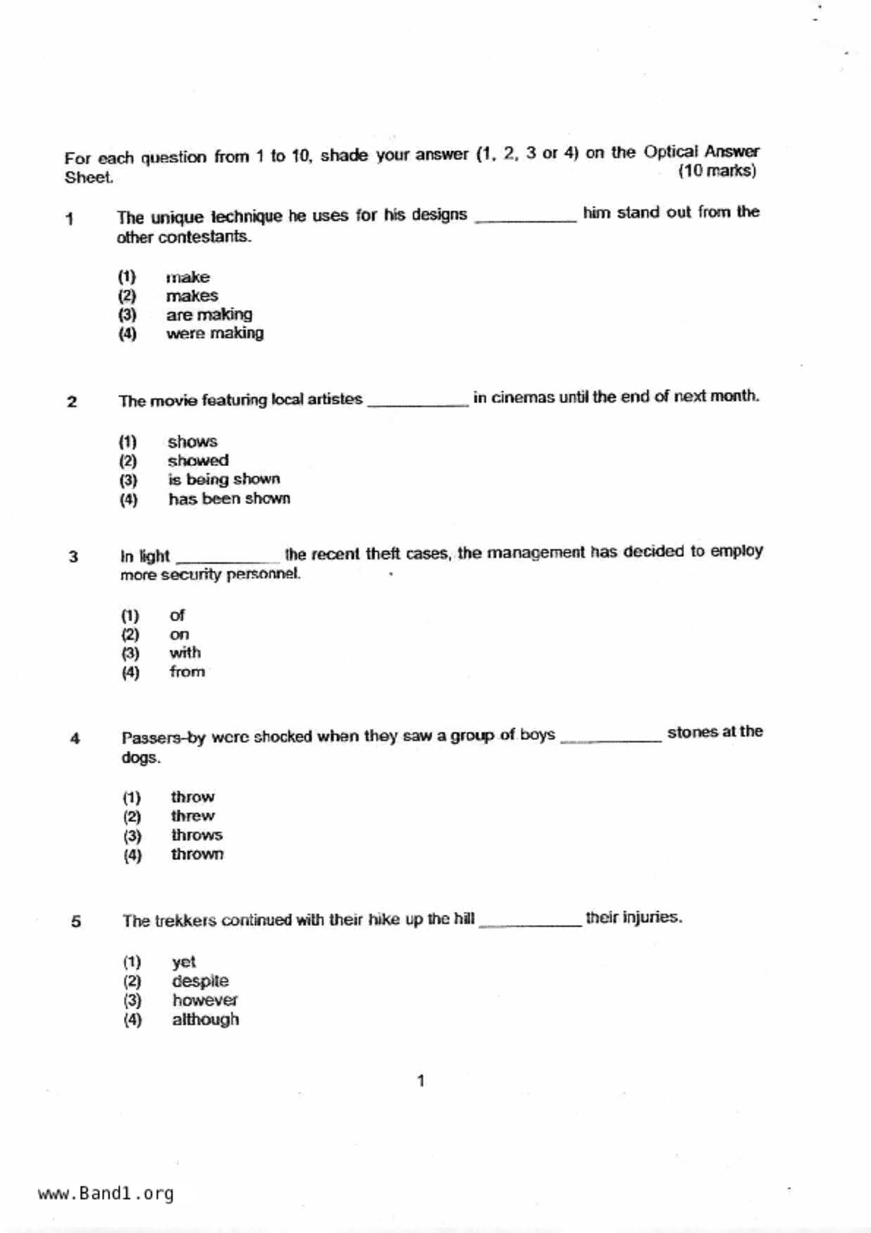 P6English試卷