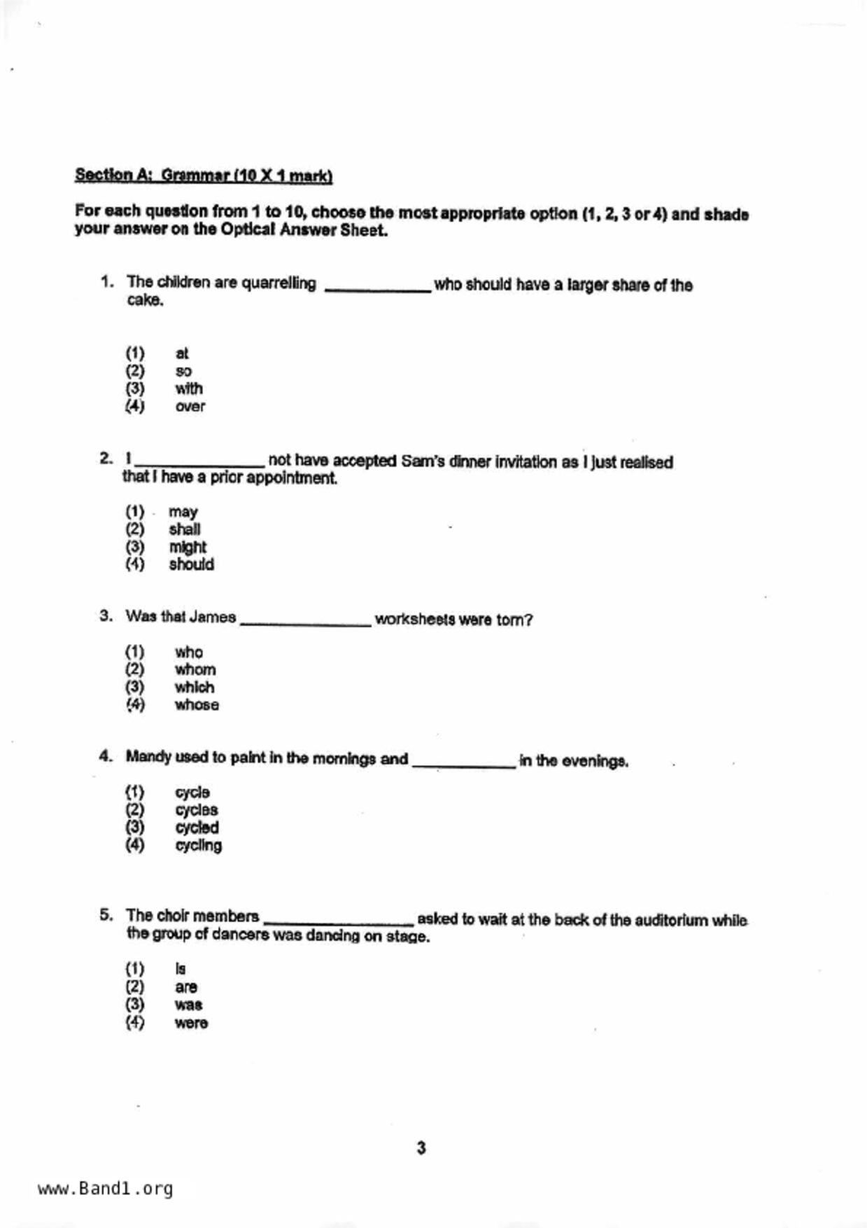 P6English試卷