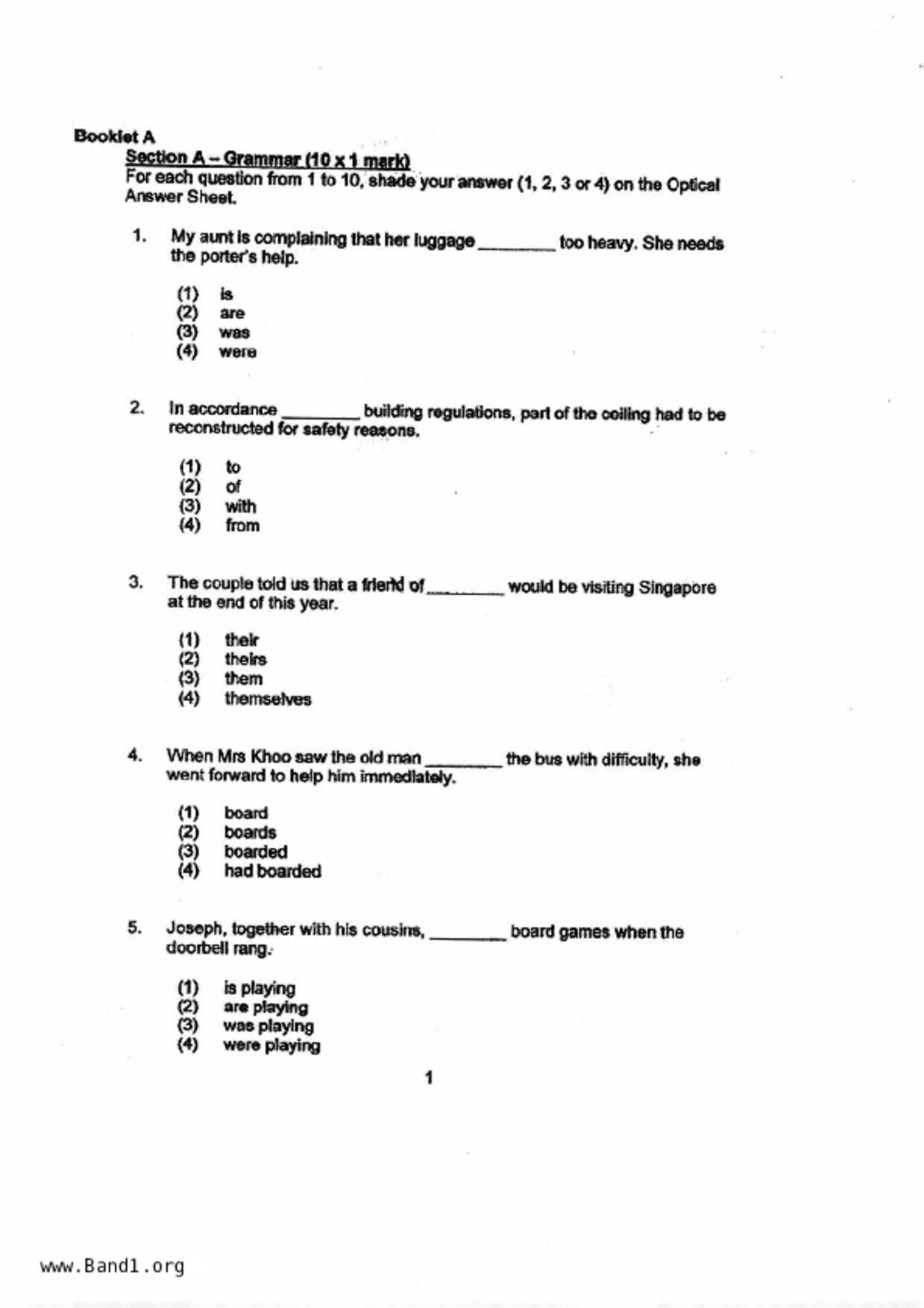 P6English試卷
