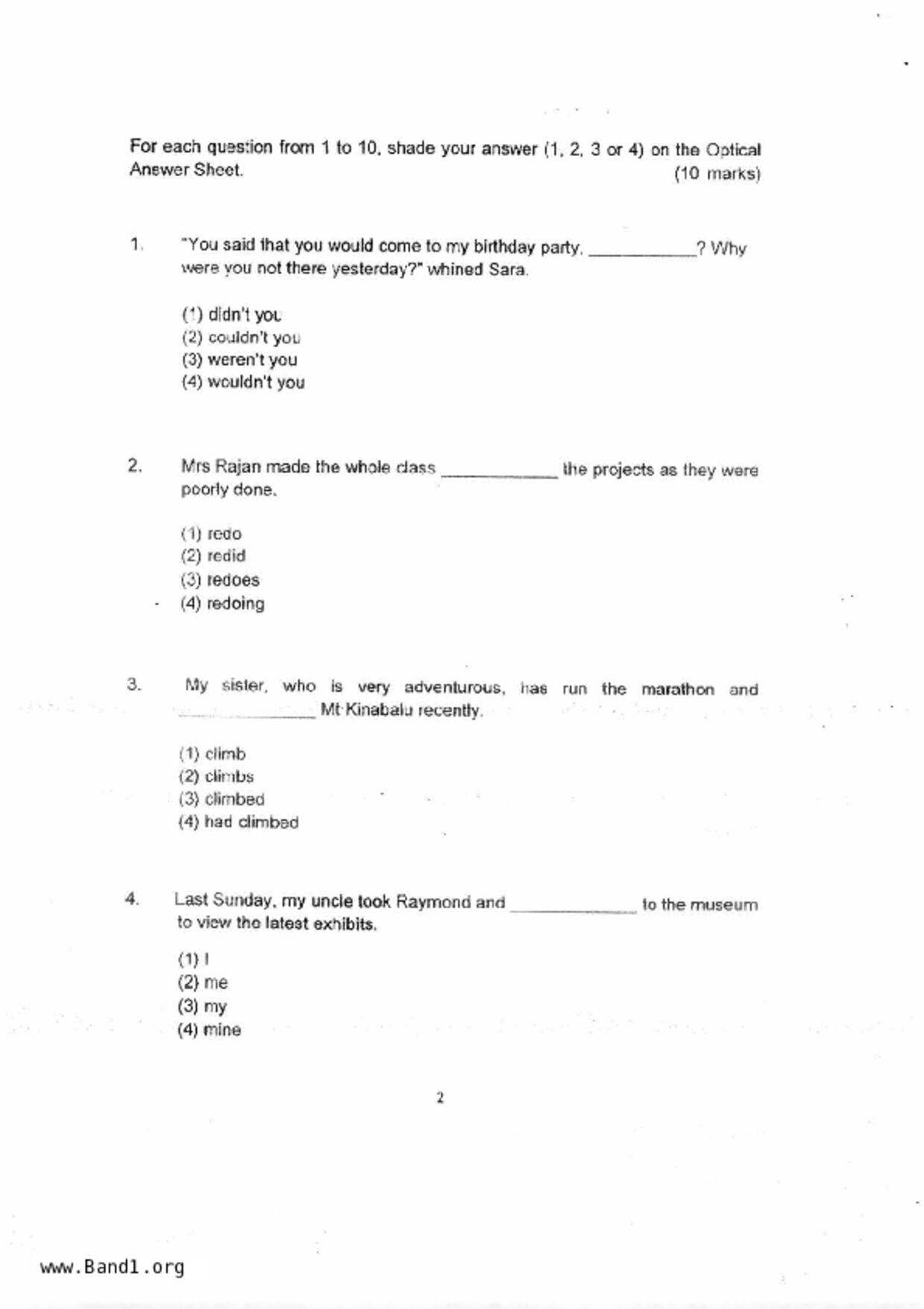 P6English試卷