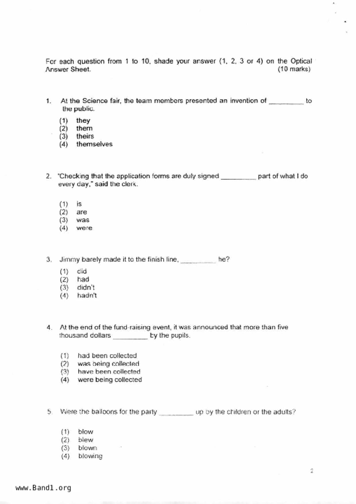 P6English試卷