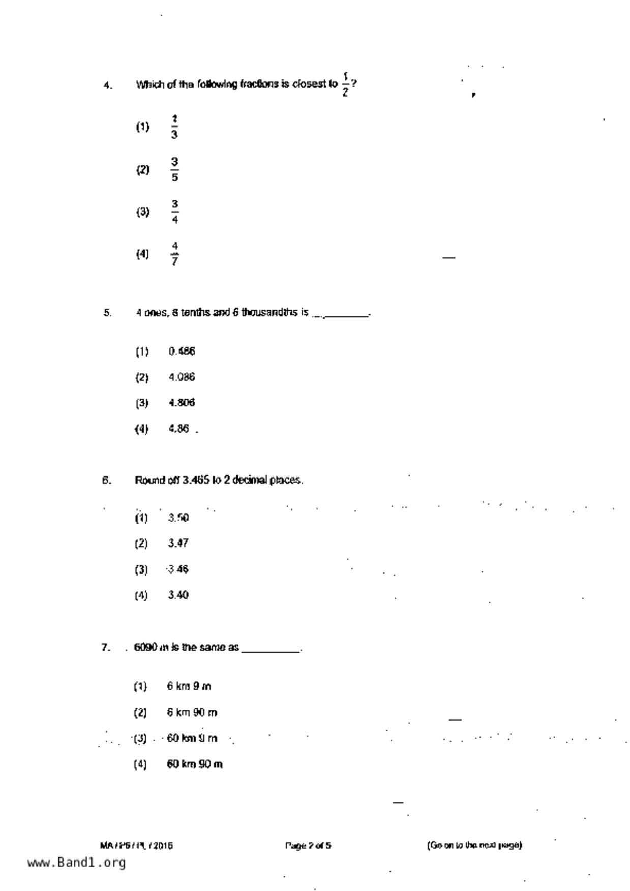 P6Maths試卷