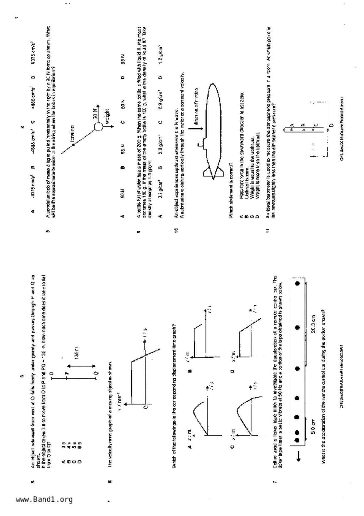 S5Pure Physics試卷