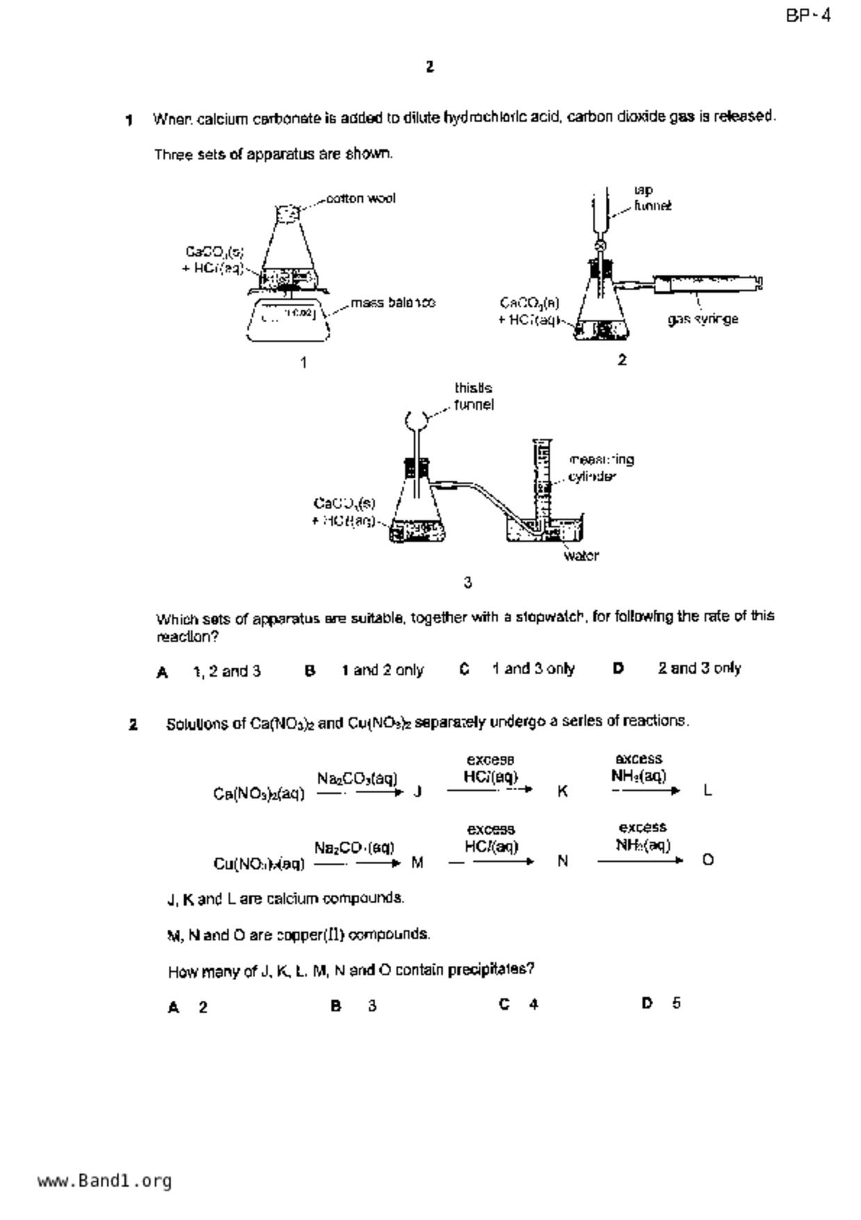 S5Pure Chemistry試卷