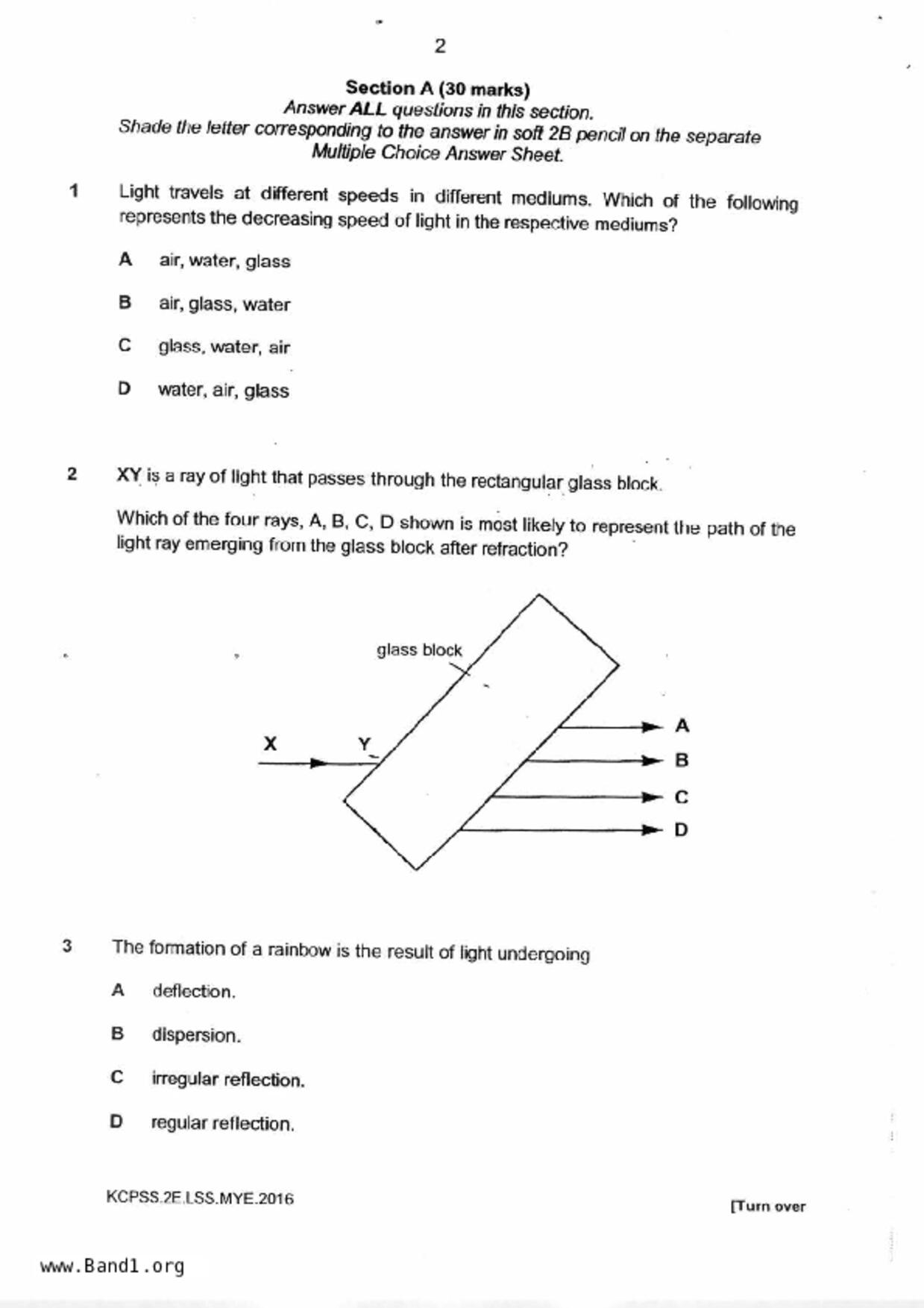 S2Science試卷