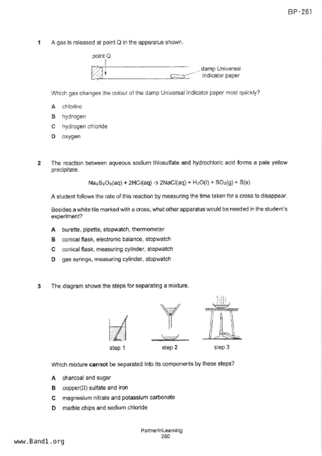 S5Pure Chemistry試卷