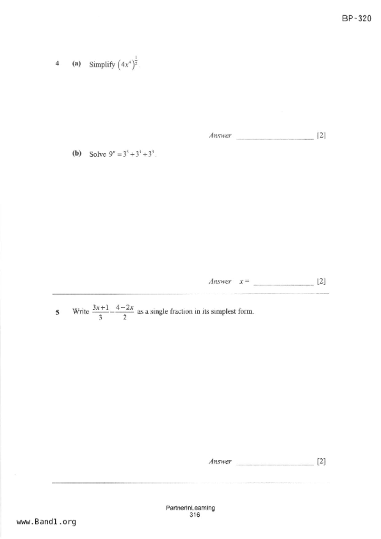 S3E Math試卷