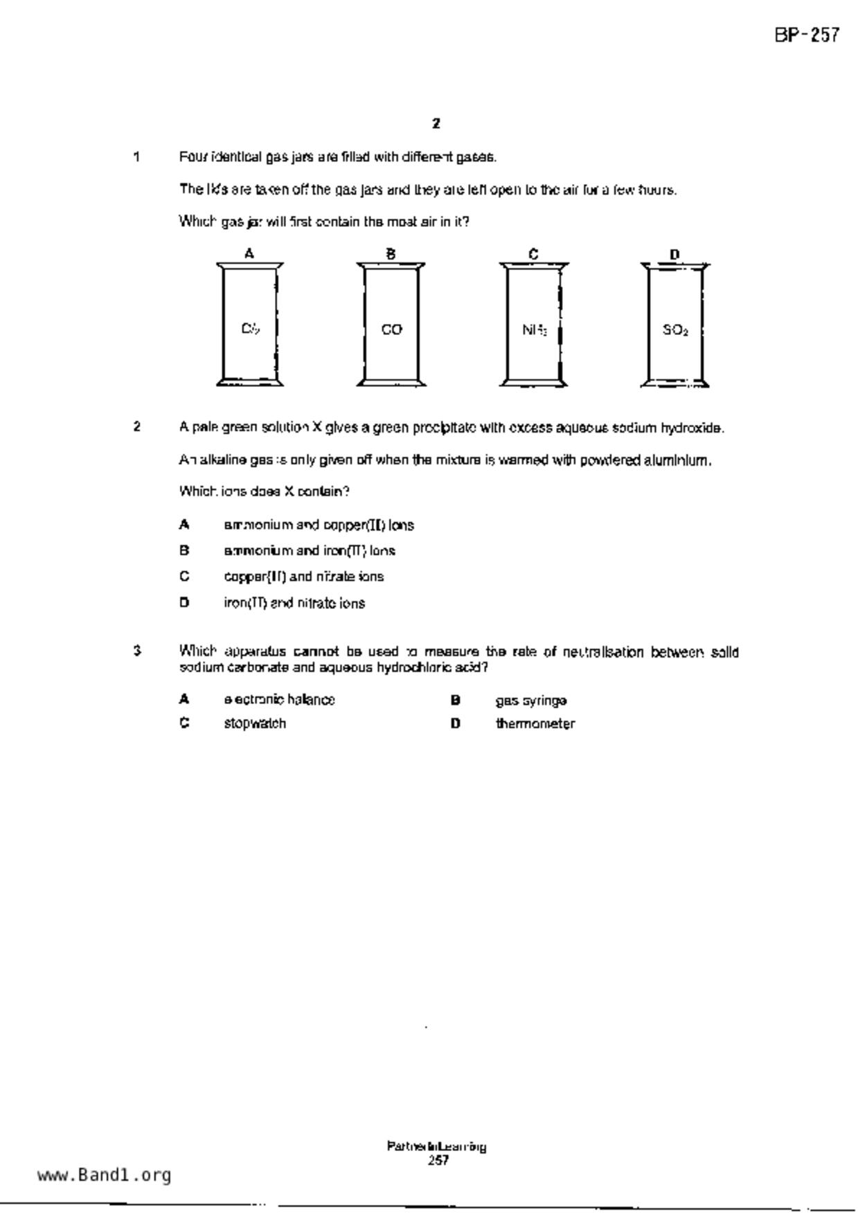 S5Pure Chemistry試卷