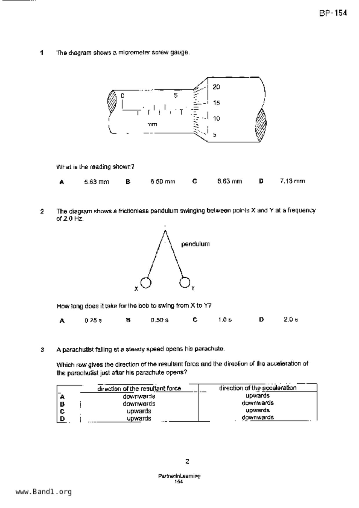 S5Pure Physics試卷