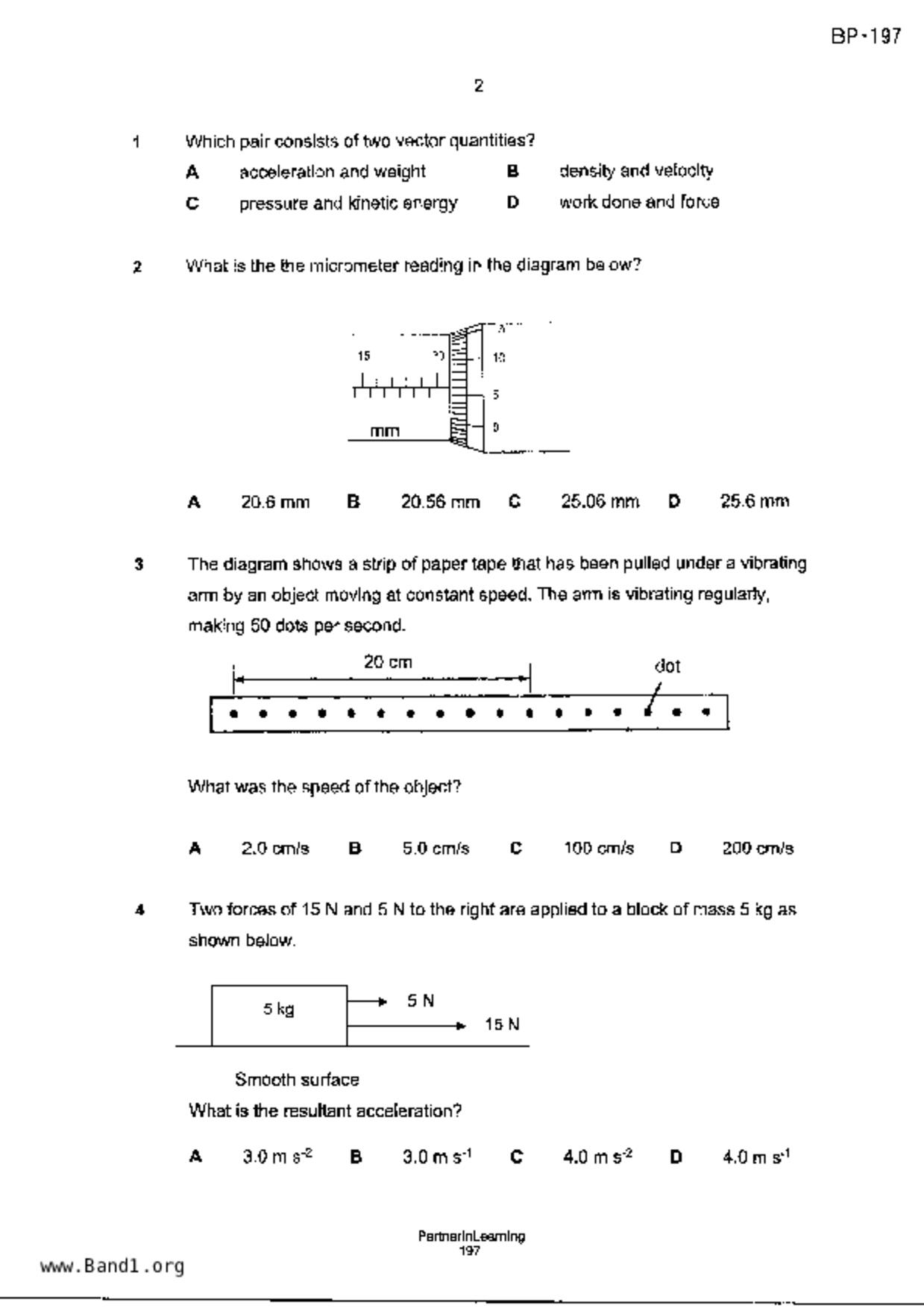 S5Pure Physics試卷