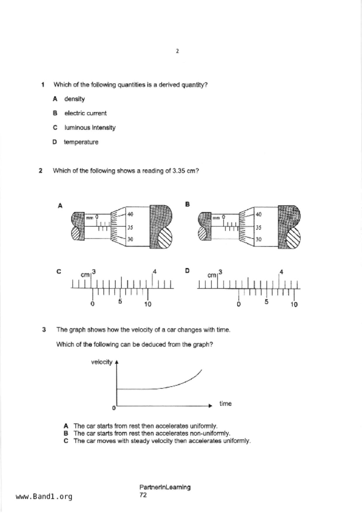 S3Science Physics試卷