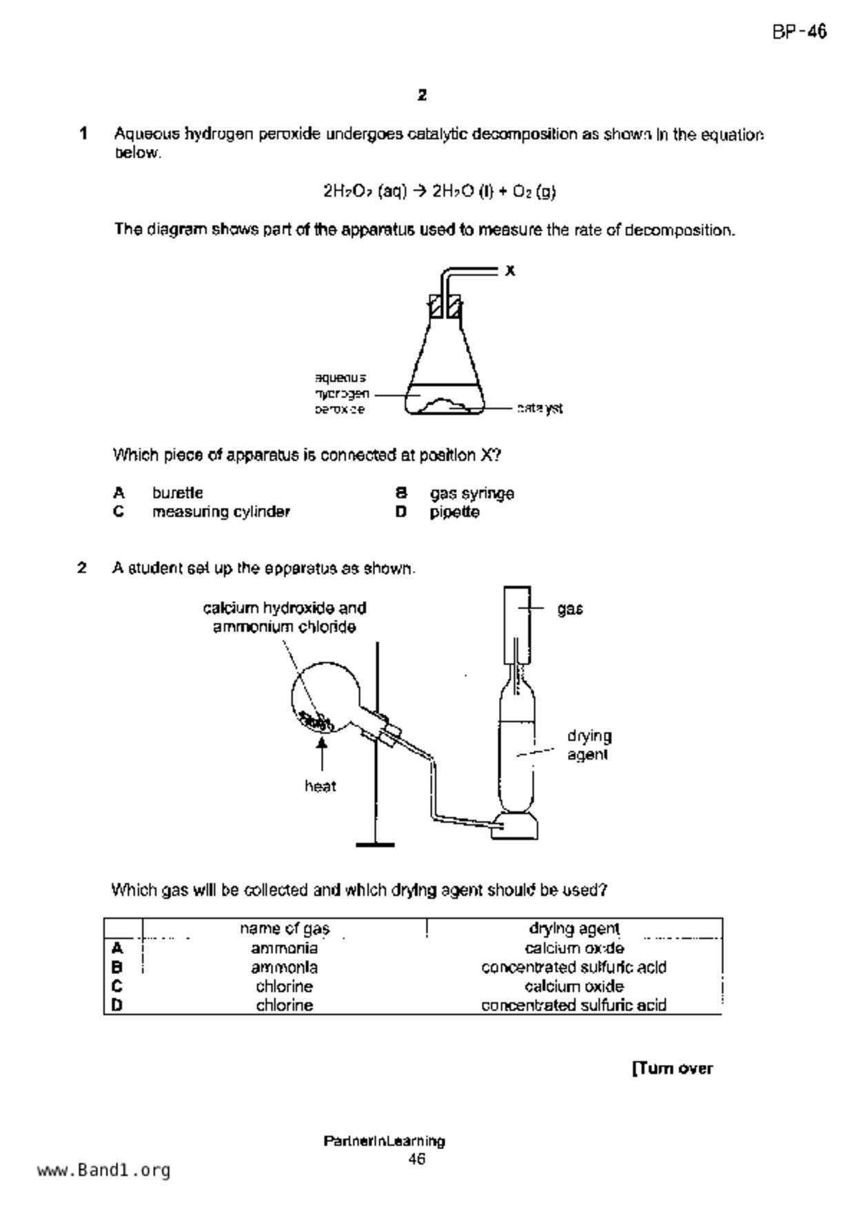 S5Science Chemistry試卷