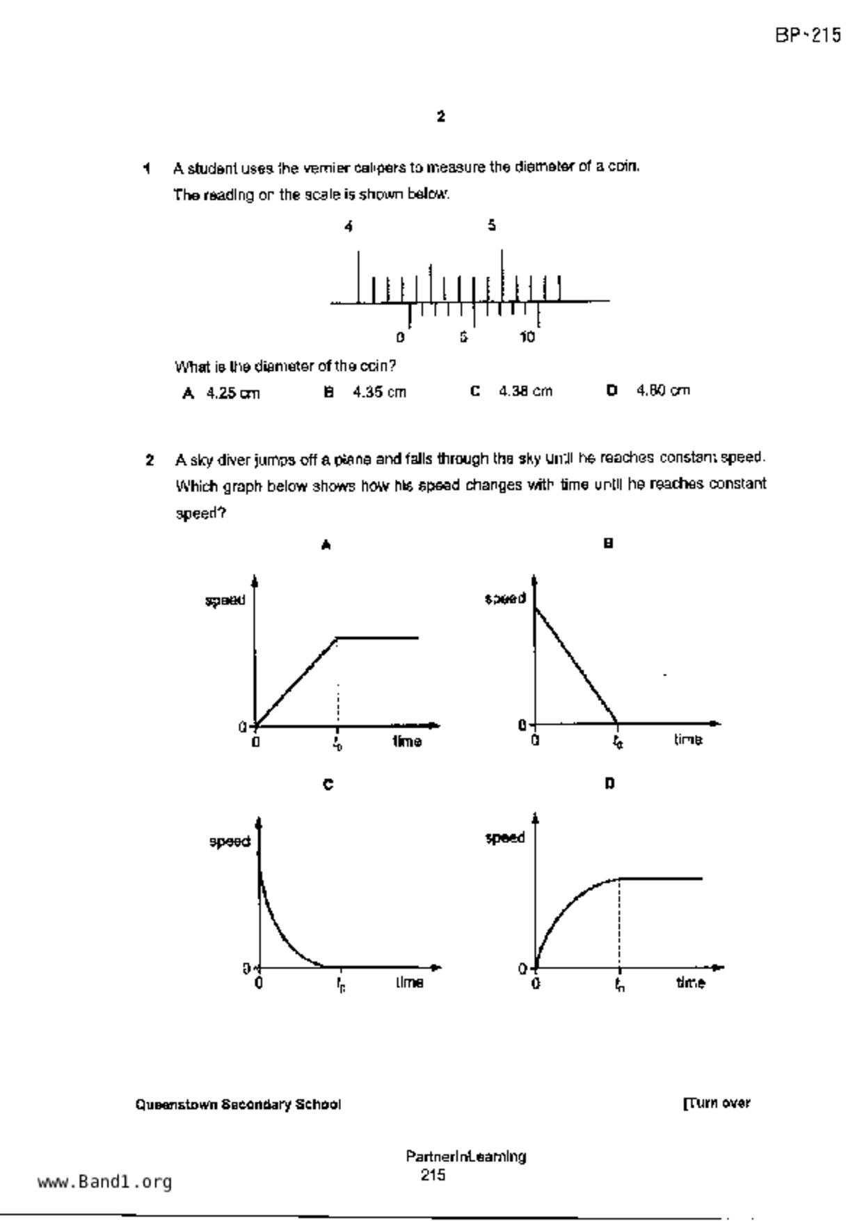 S5Science Chemistry試卷