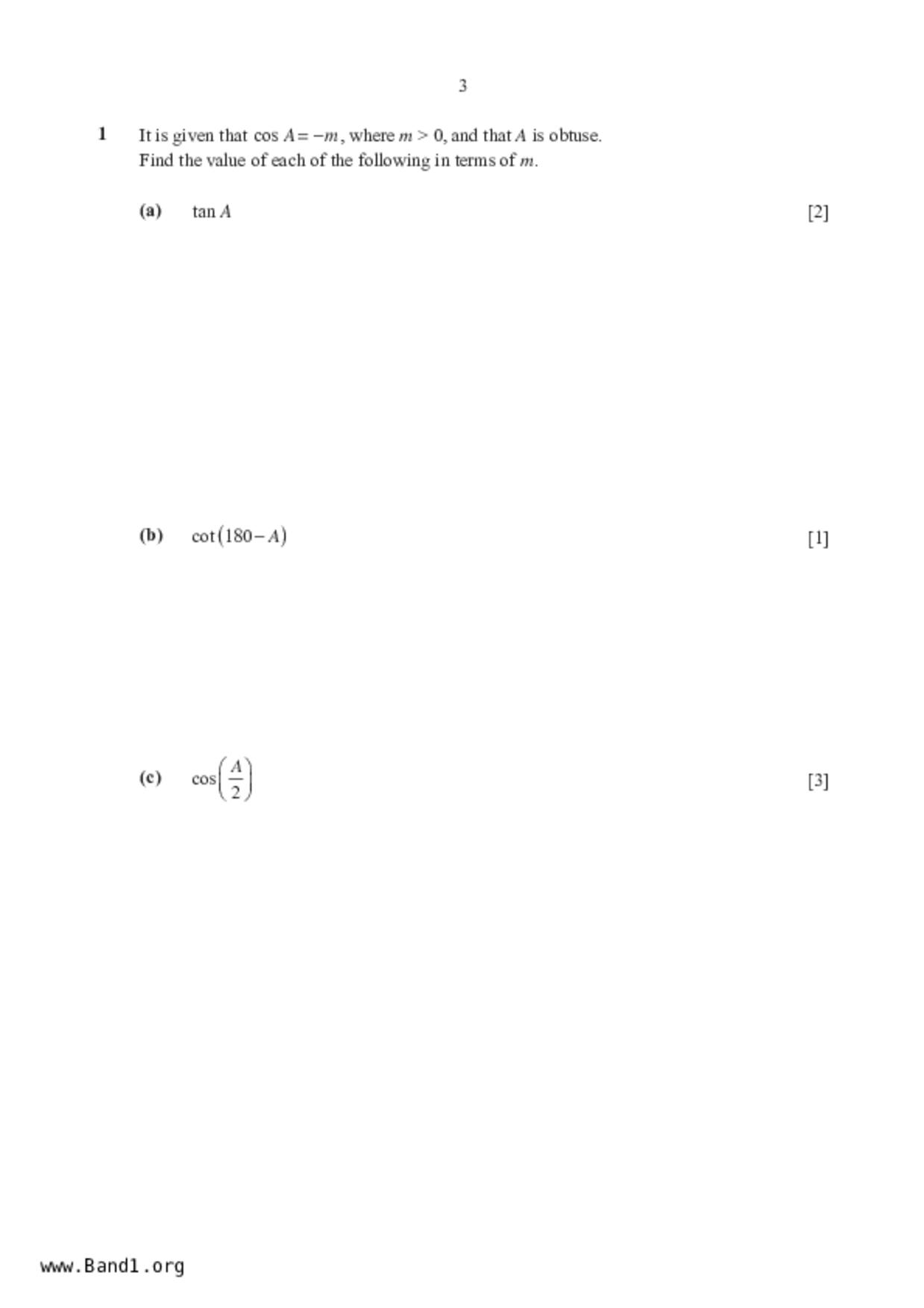 S5A Math試卷