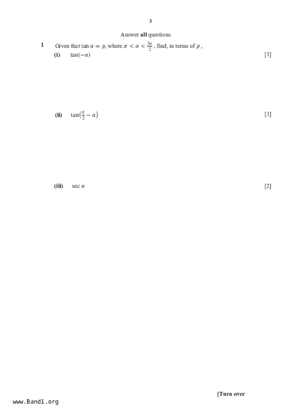 S5A Math試卷