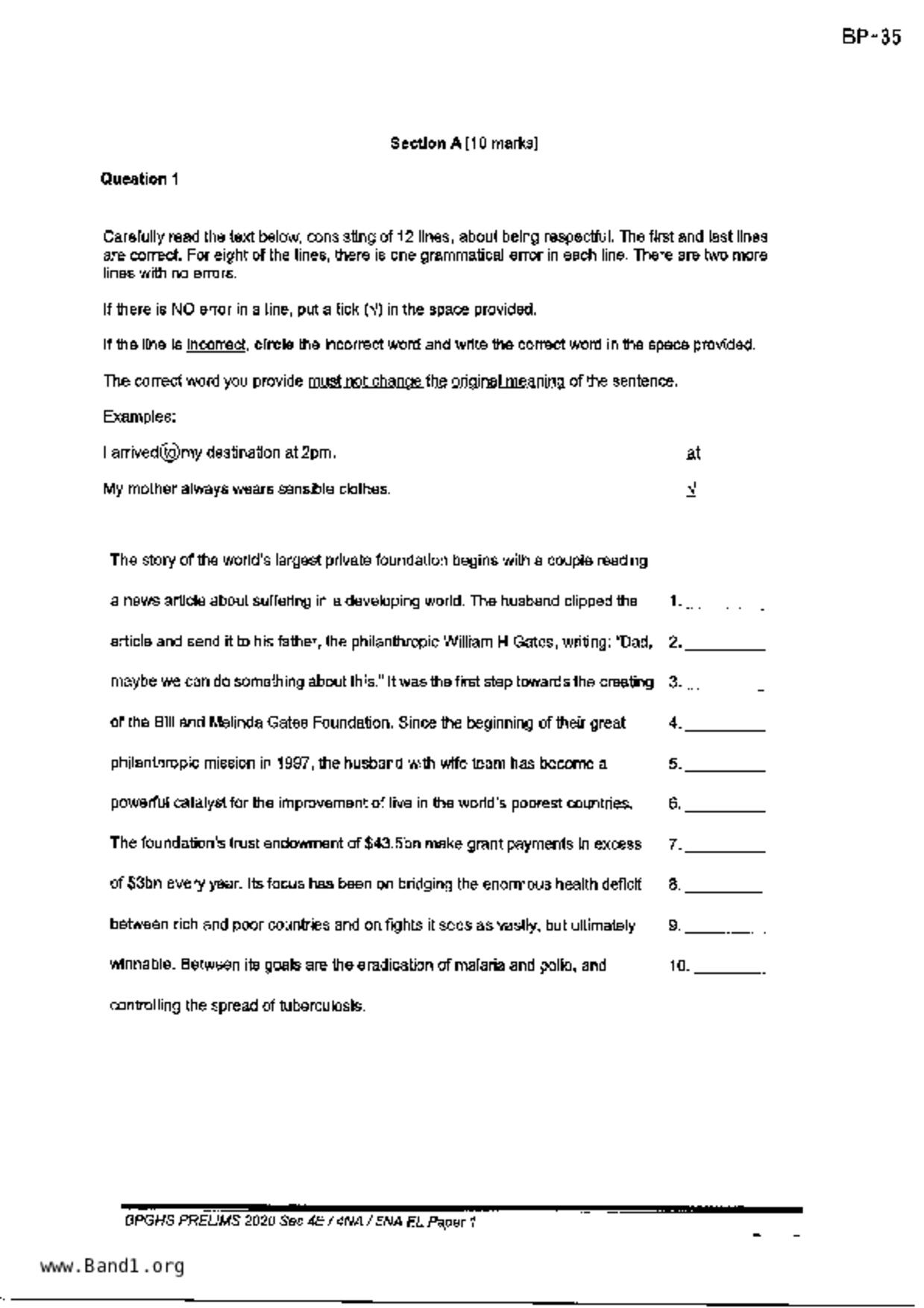 S5English試卷