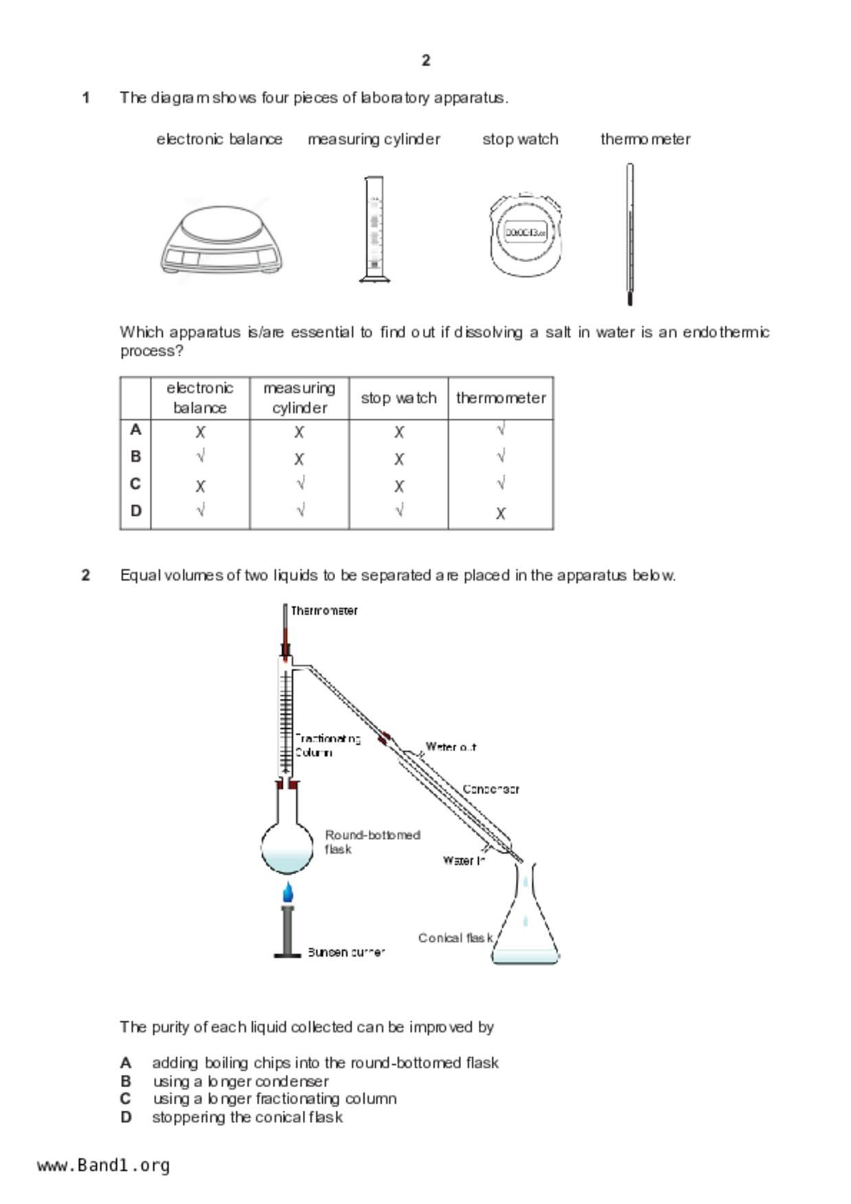 S5Pure Chemistry試卷