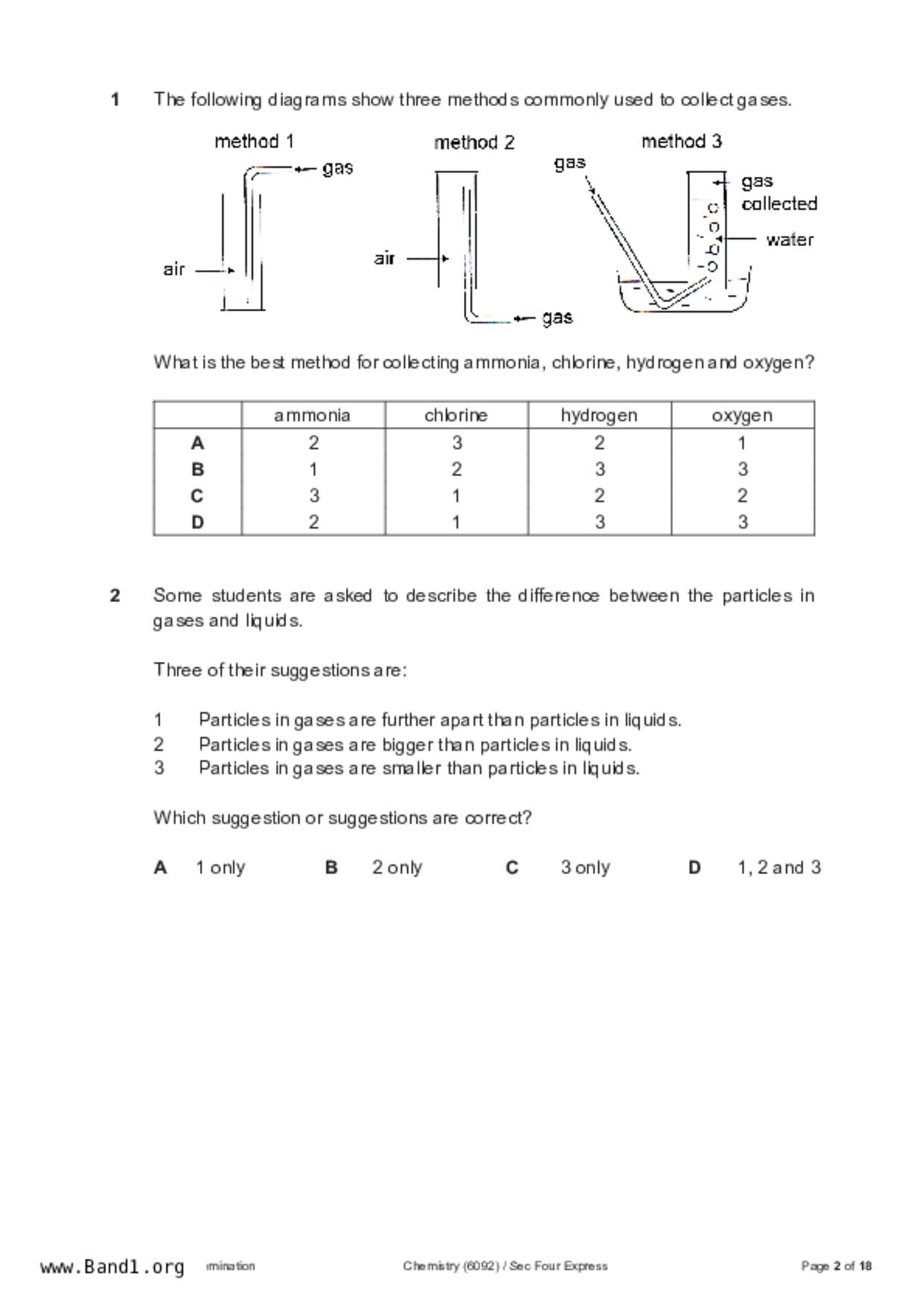 S5Pure Chemistry試卷