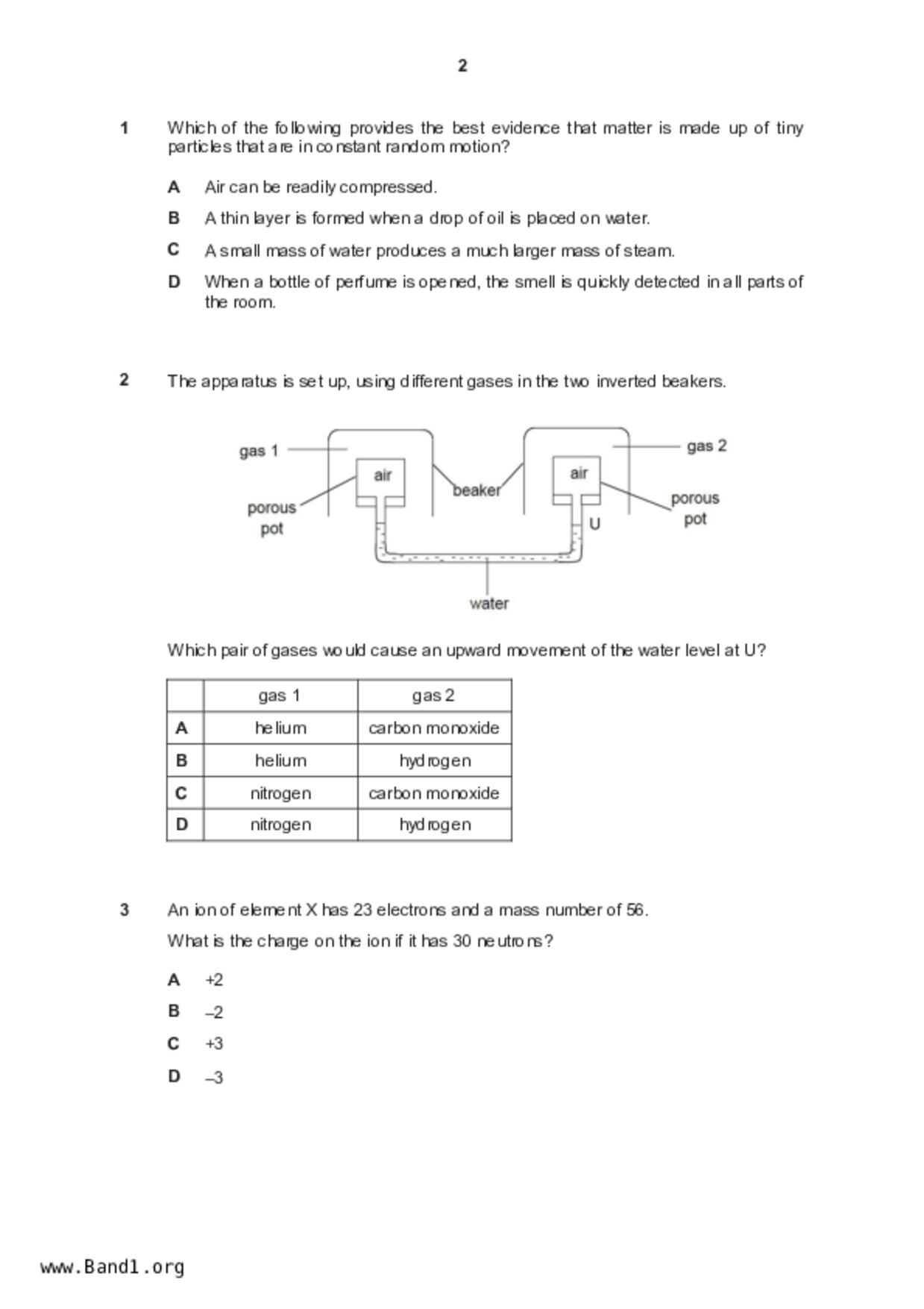 S5Pure Chemistry試卷