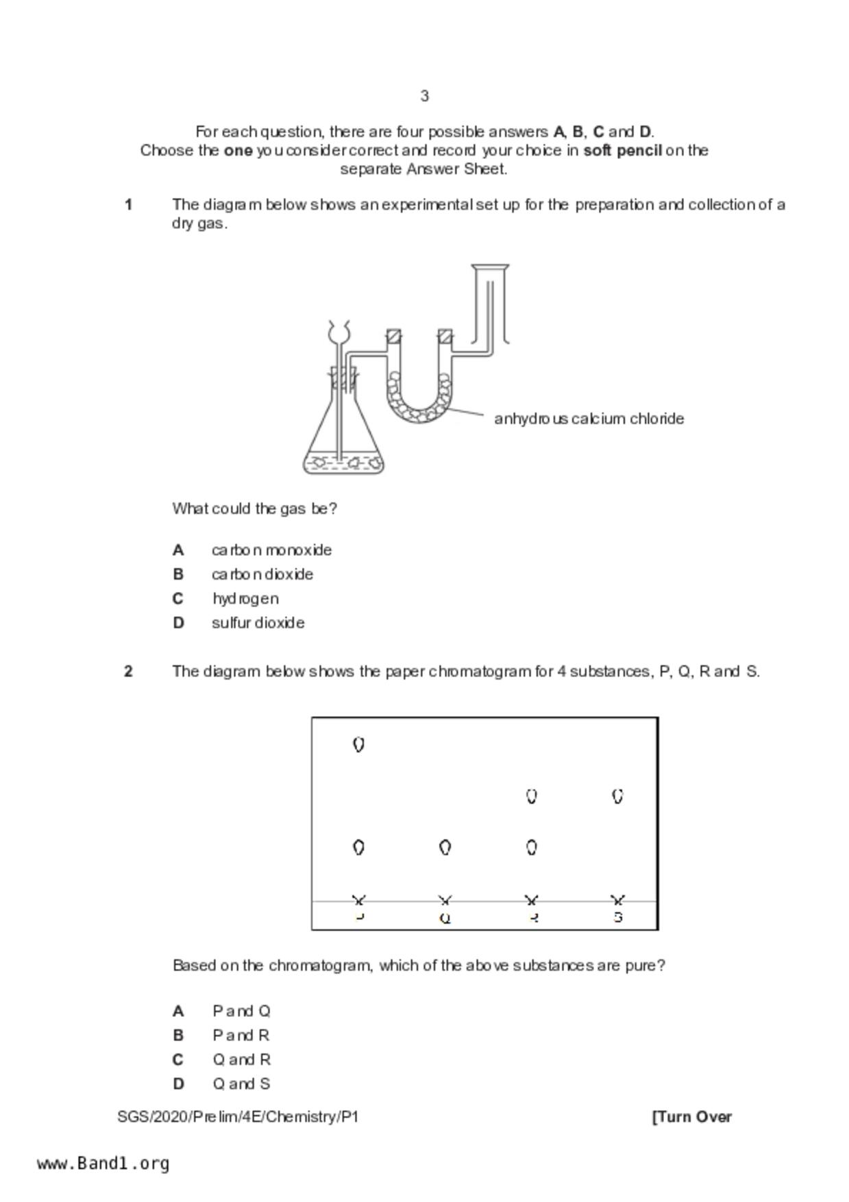 S5Pure Chemistry試卷