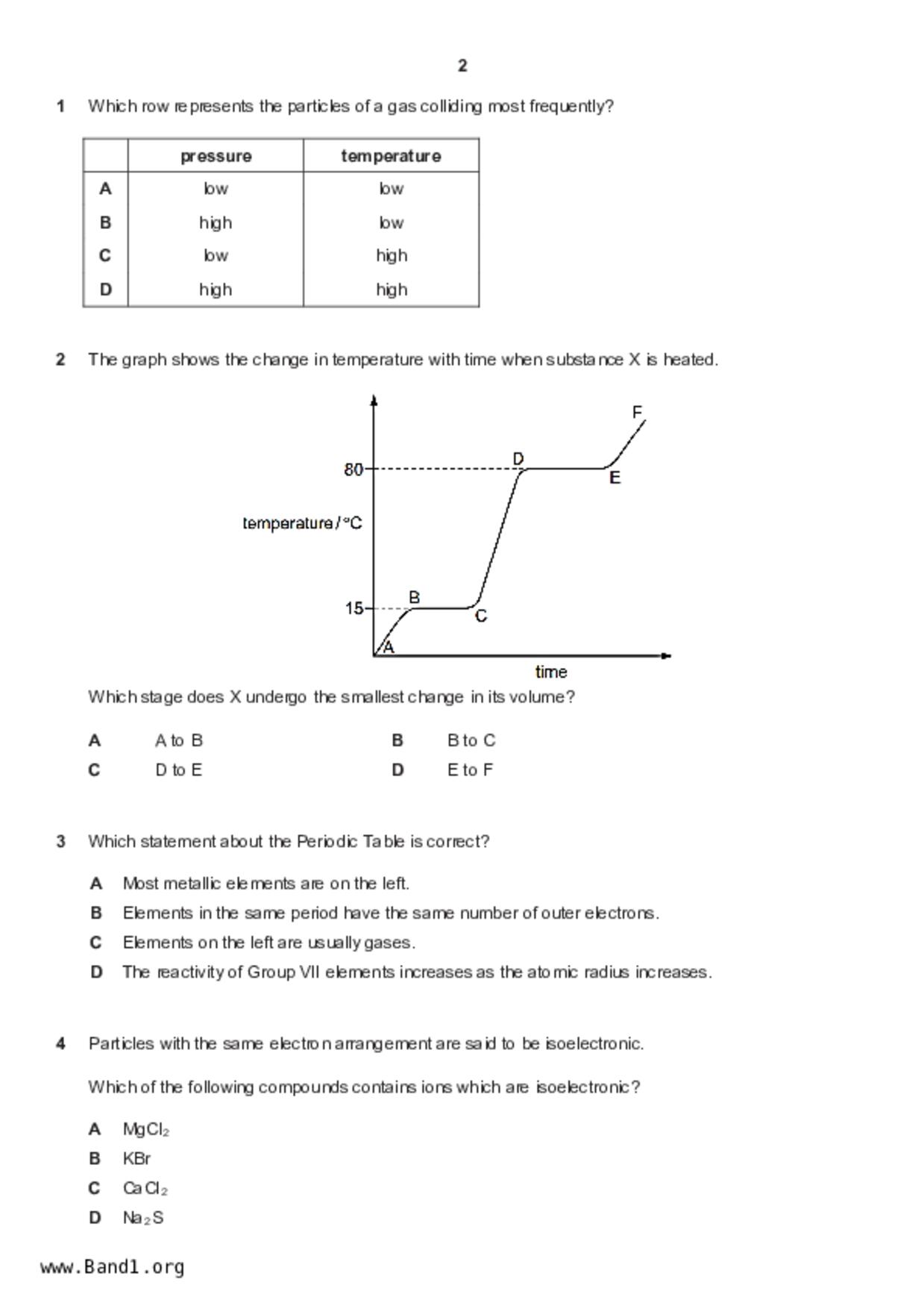 S5Pure Chemistry試卷