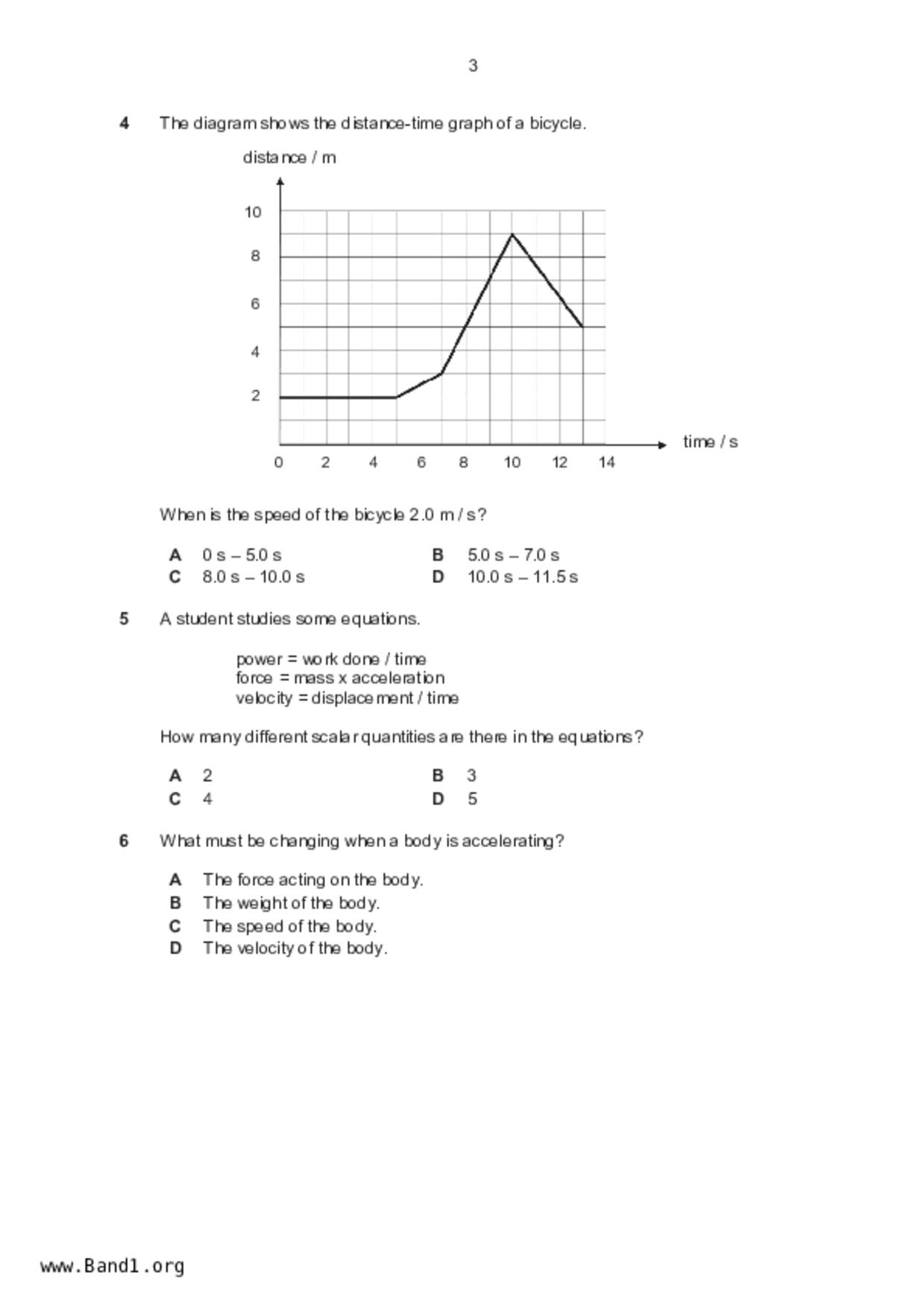 S5Pure Physics試卷
