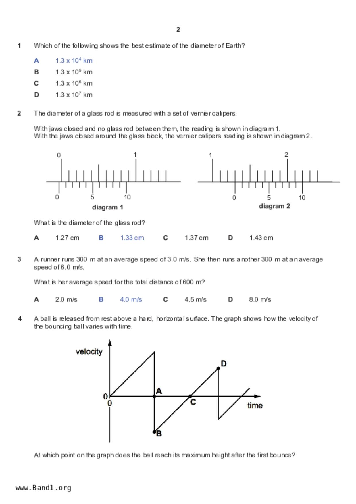 S5Pure Physics試卷