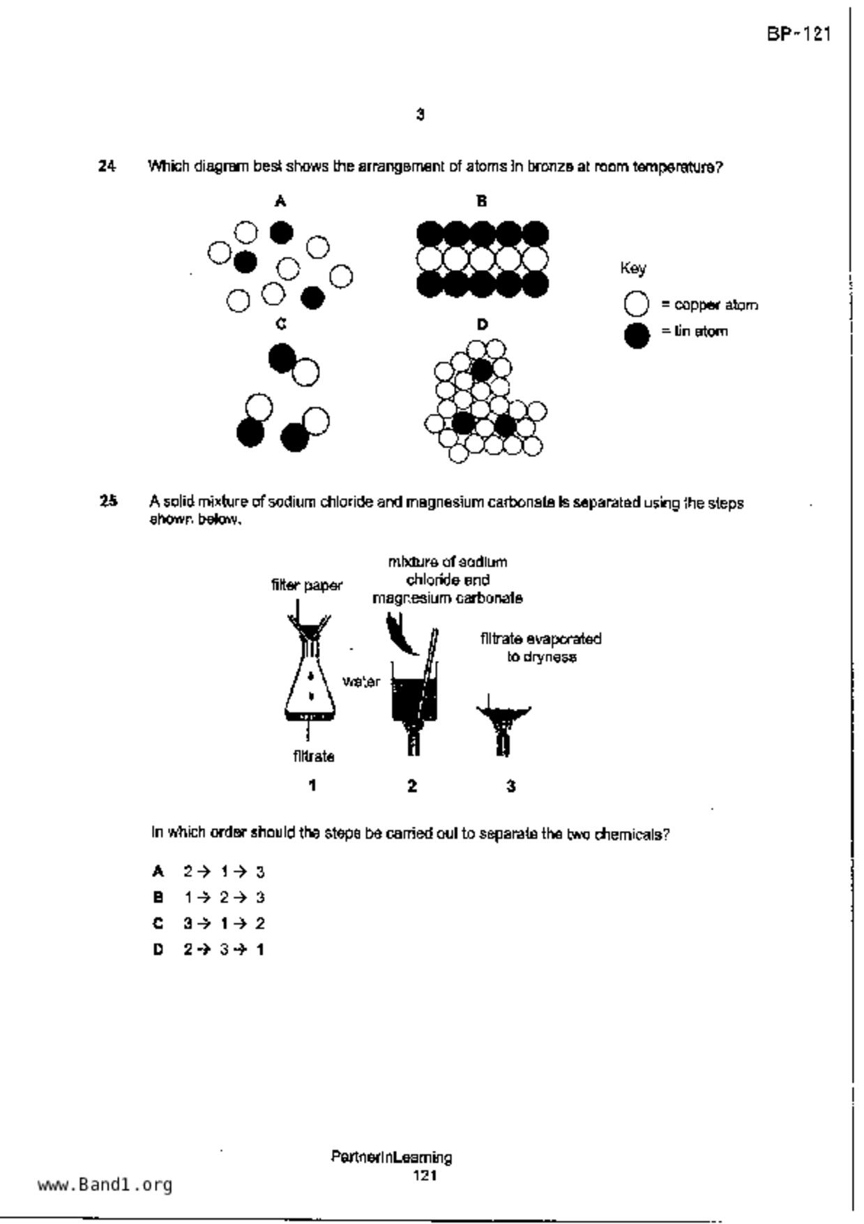 S5Science Chemistry試卷