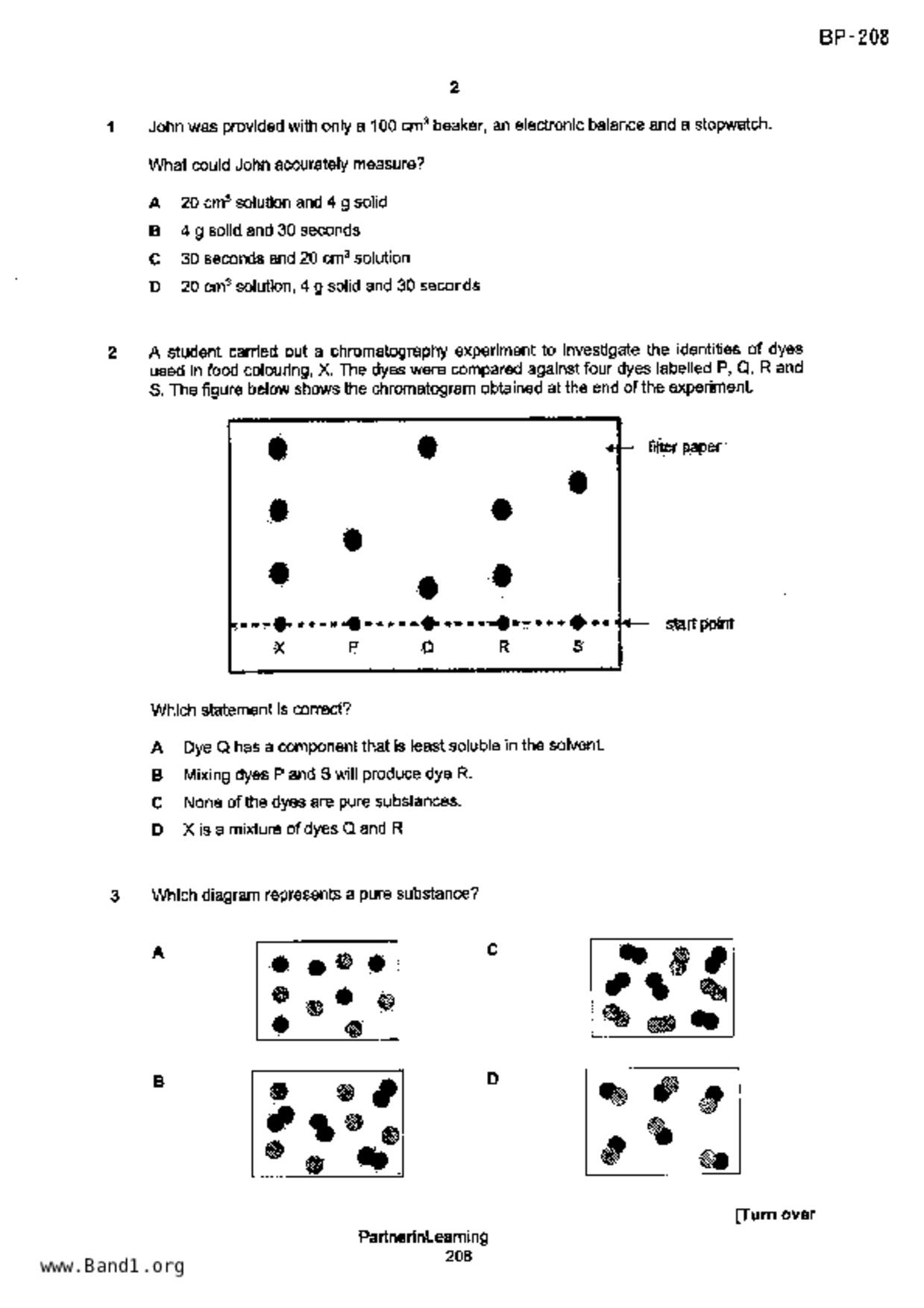 S5Science Chemistry試卷