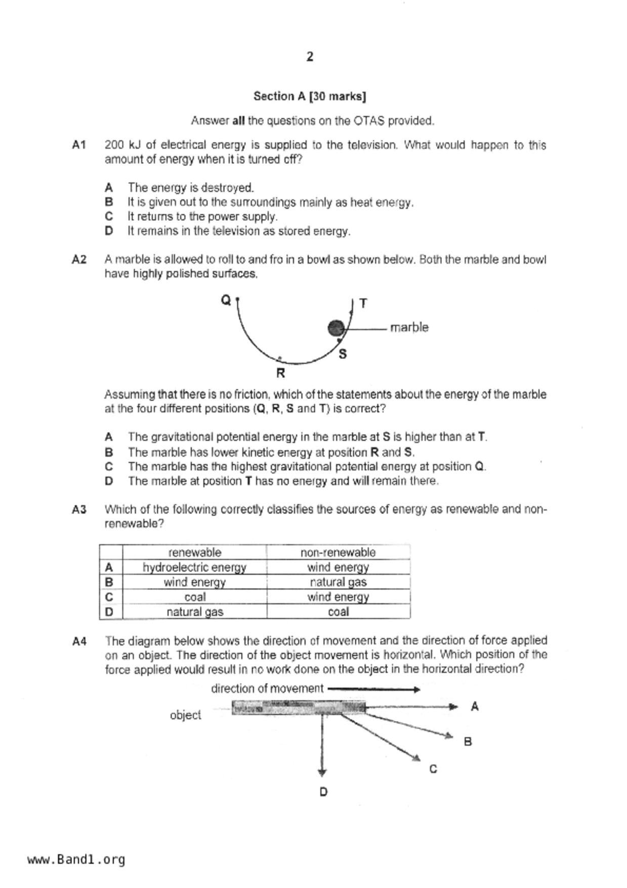 S2Science試卷