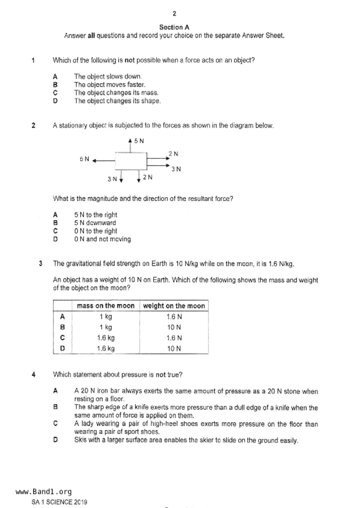 S2Science試卷