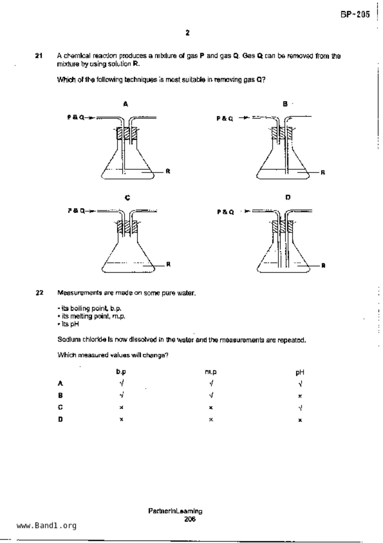 S3Science Chemistry試卷
