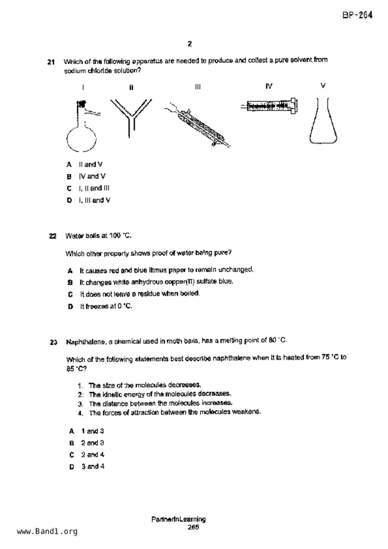 S3Science Chemistry試卷