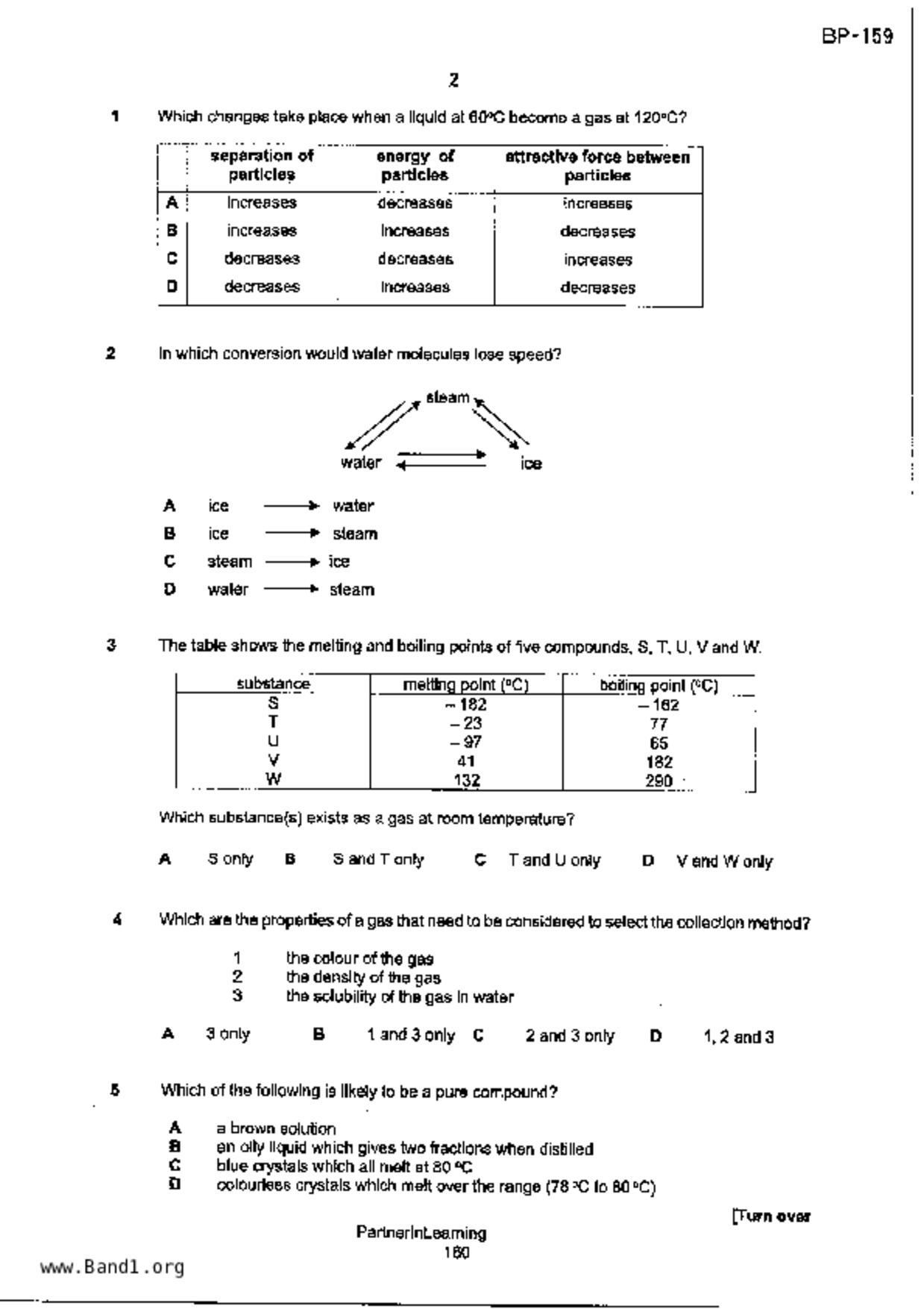 S3Science Chemistry試卷